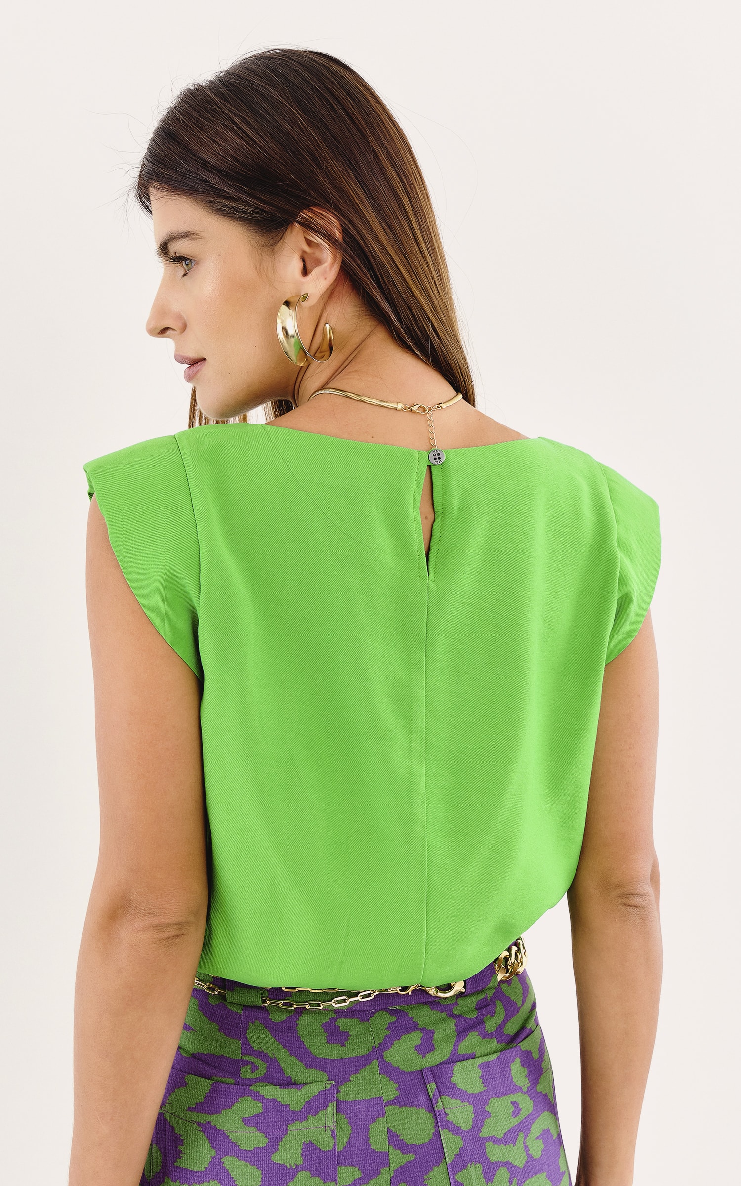 Blusa Ombreira Abrigo Verde