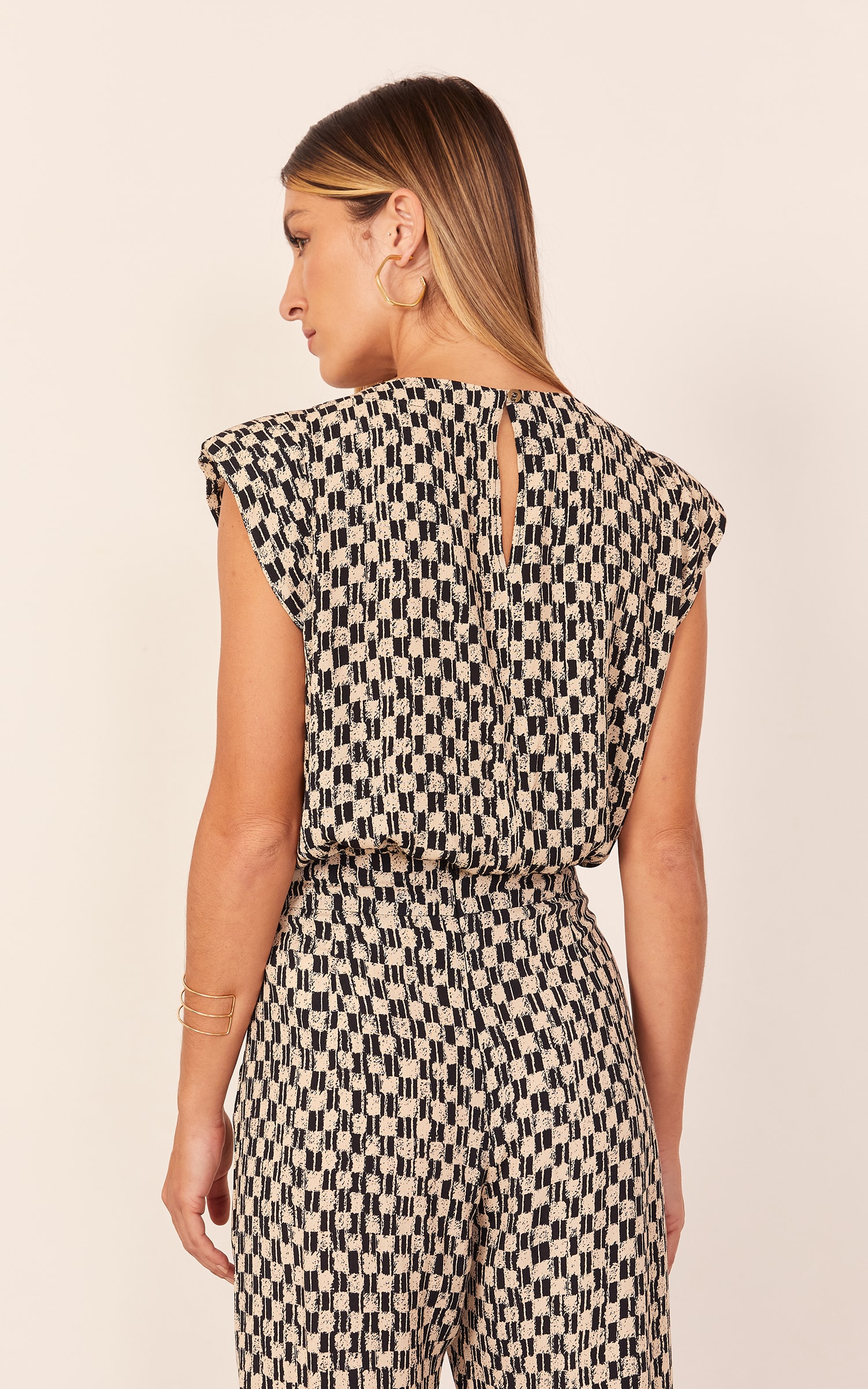 Blusa Ombreira Estampa Nice New