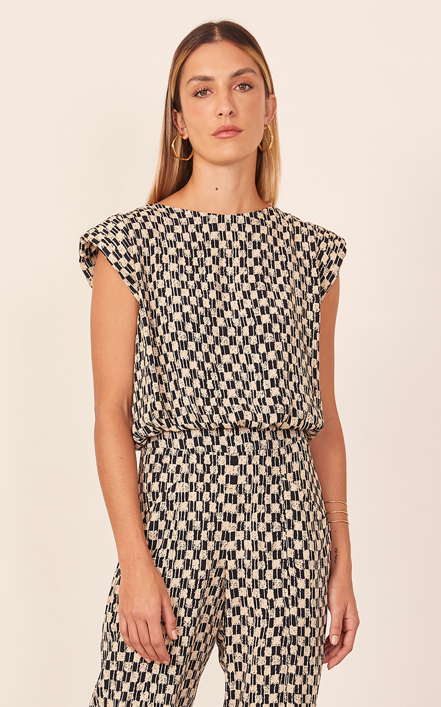 Blusa Ombreira Estampa Nice New
