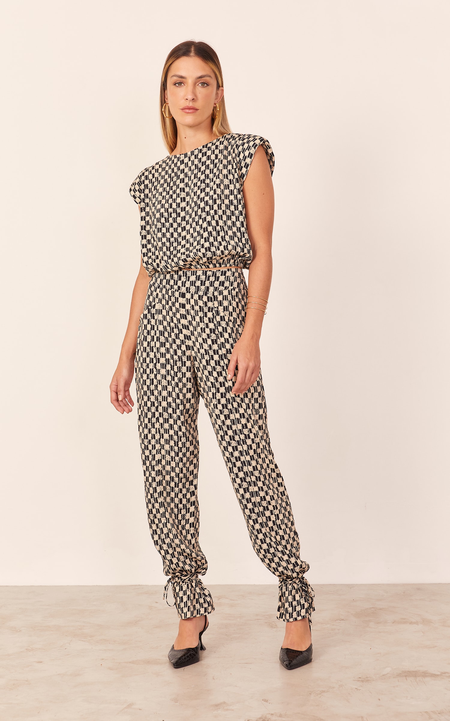 Blusa Ombreira Estampa Nice New