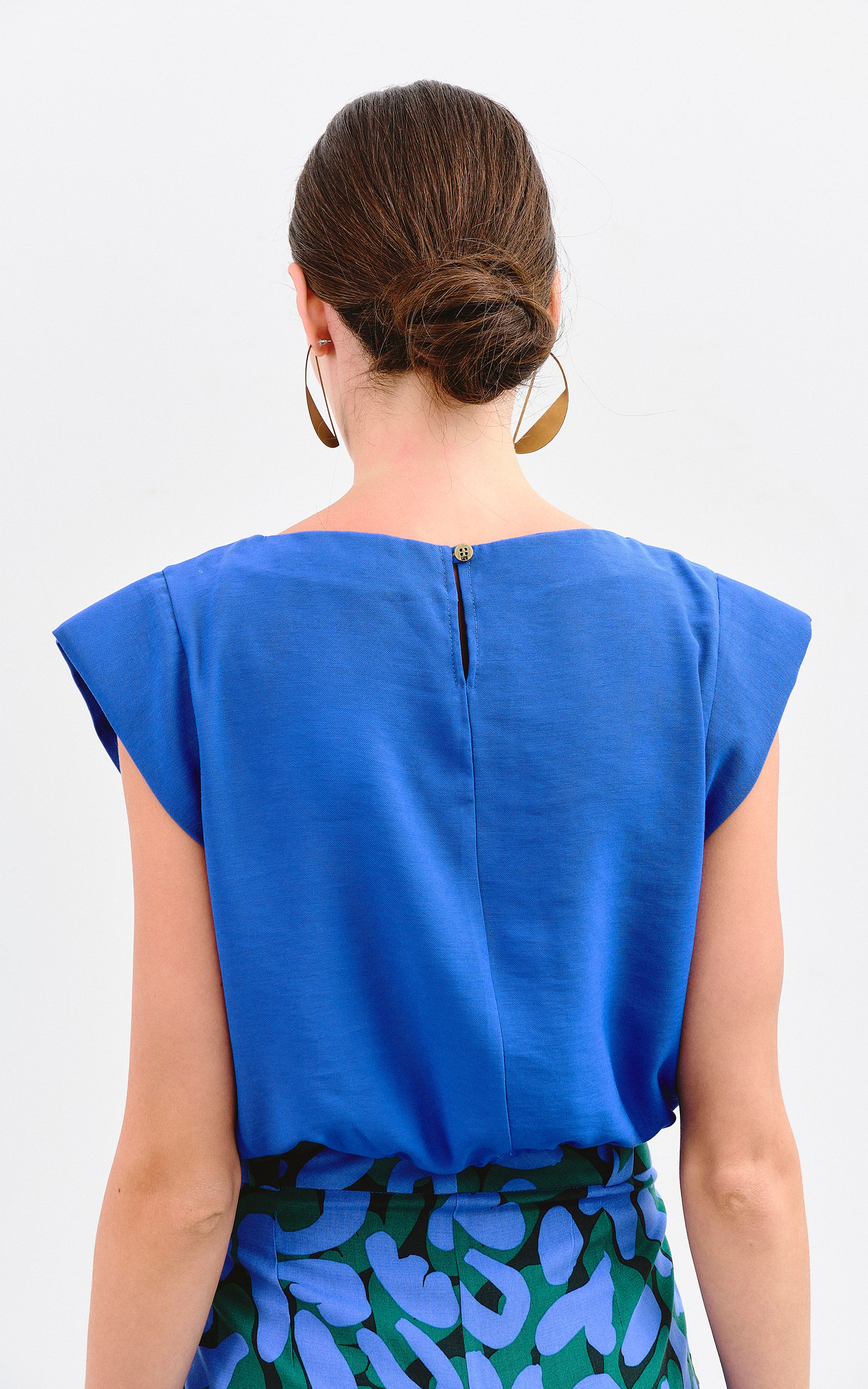 Blusa Ombreira Ny Azul