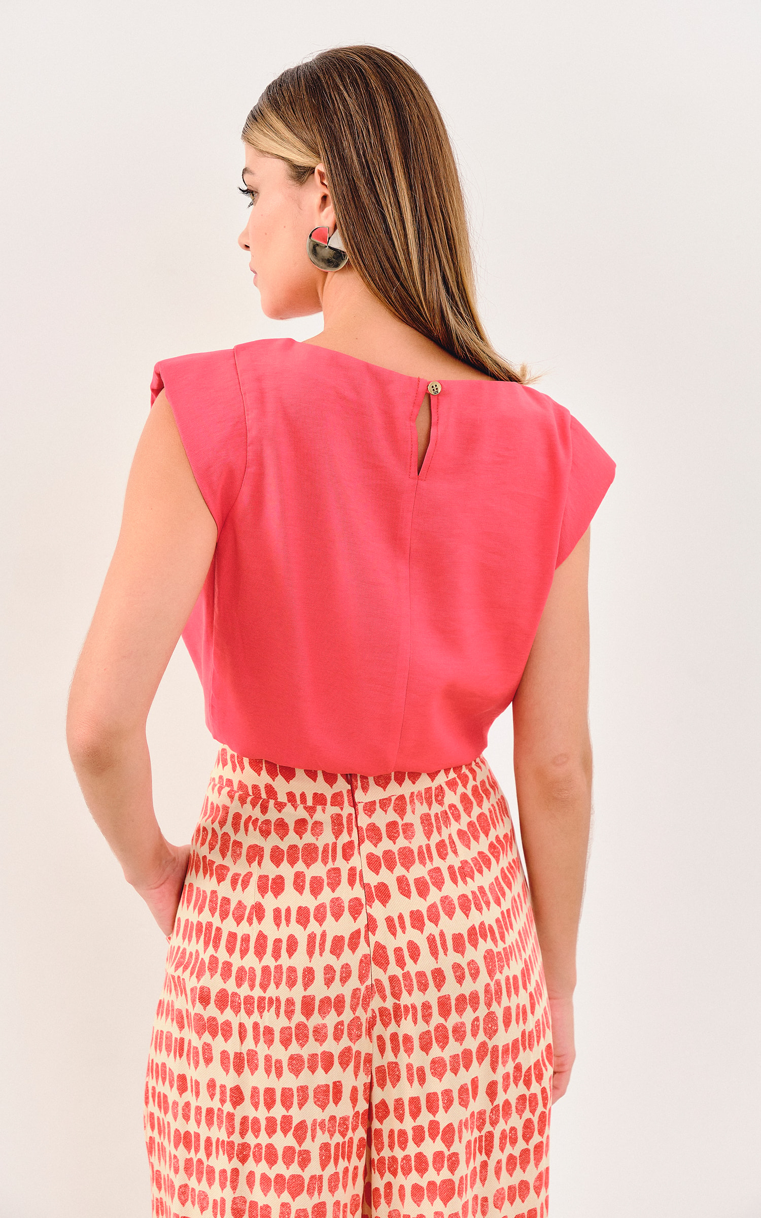 Blusa Ombreira Ny Vermelho