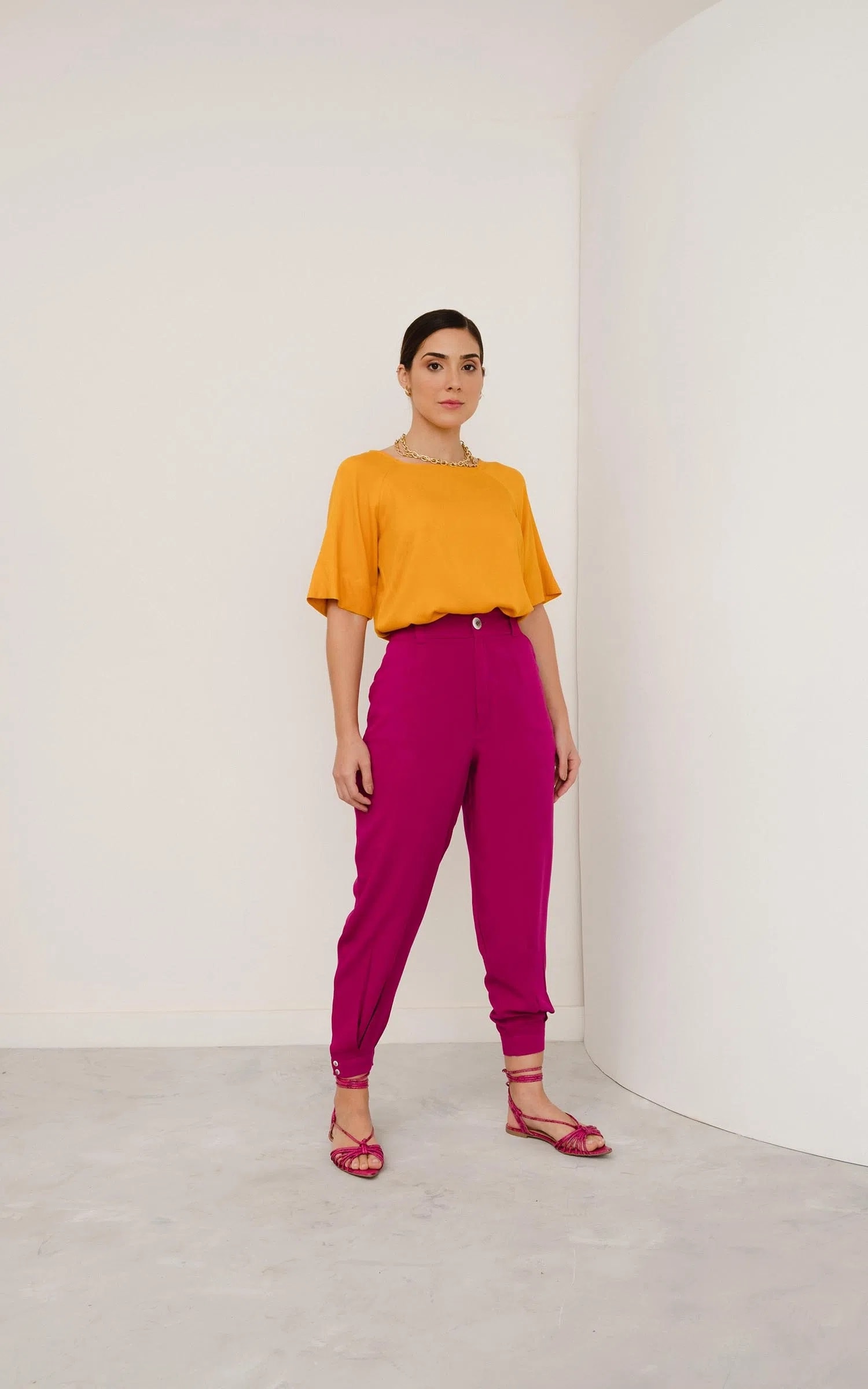 Blusa Palm Amarelo