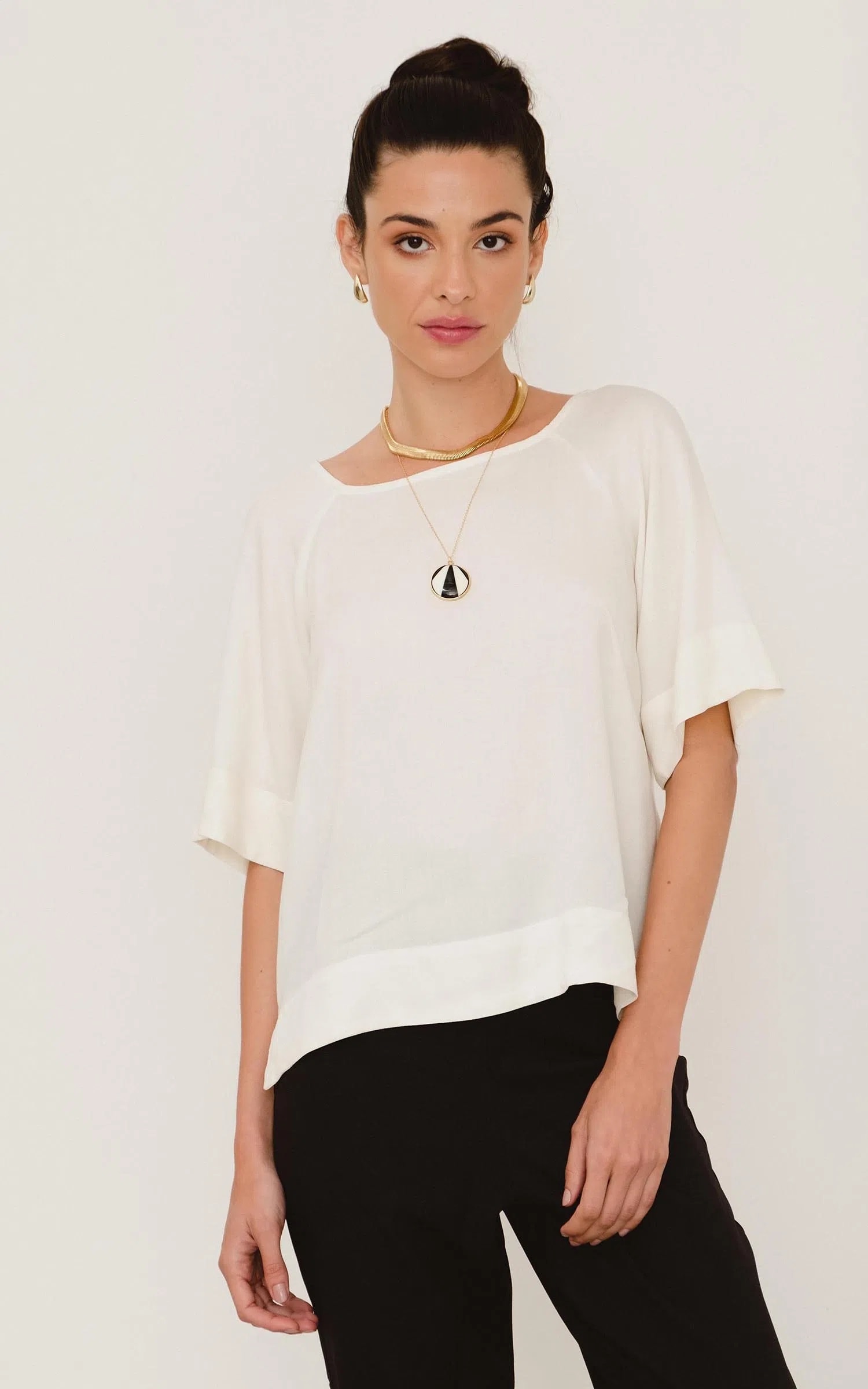 Blusa Palm Off White