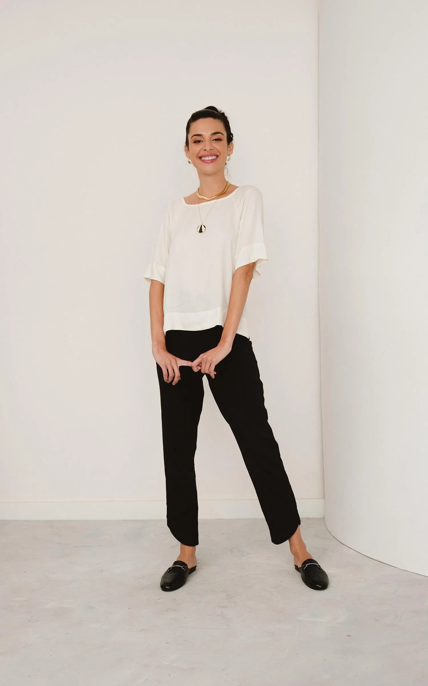 Blusa Palm Off White