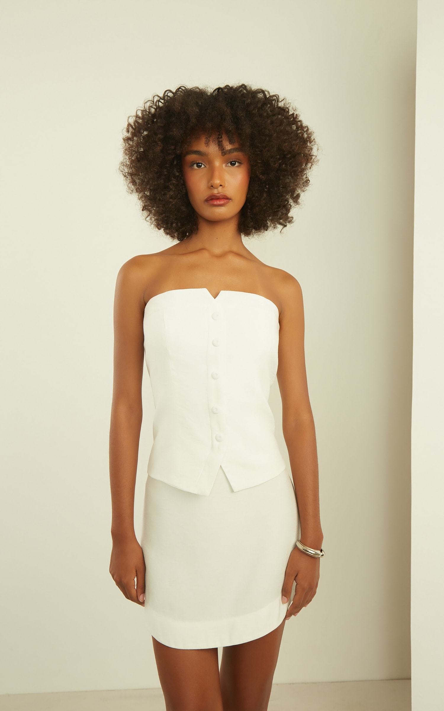 Blusa Paris Alça Removível Off White