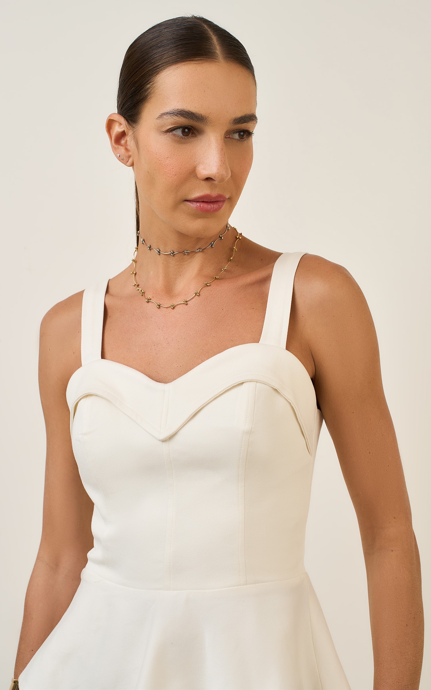 Blusa Peplum Oficina Off White