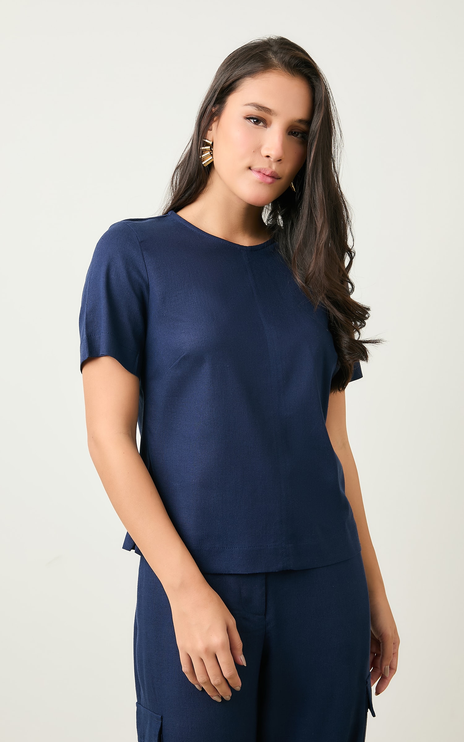 Blusa Pesponto Ipanema Marinho