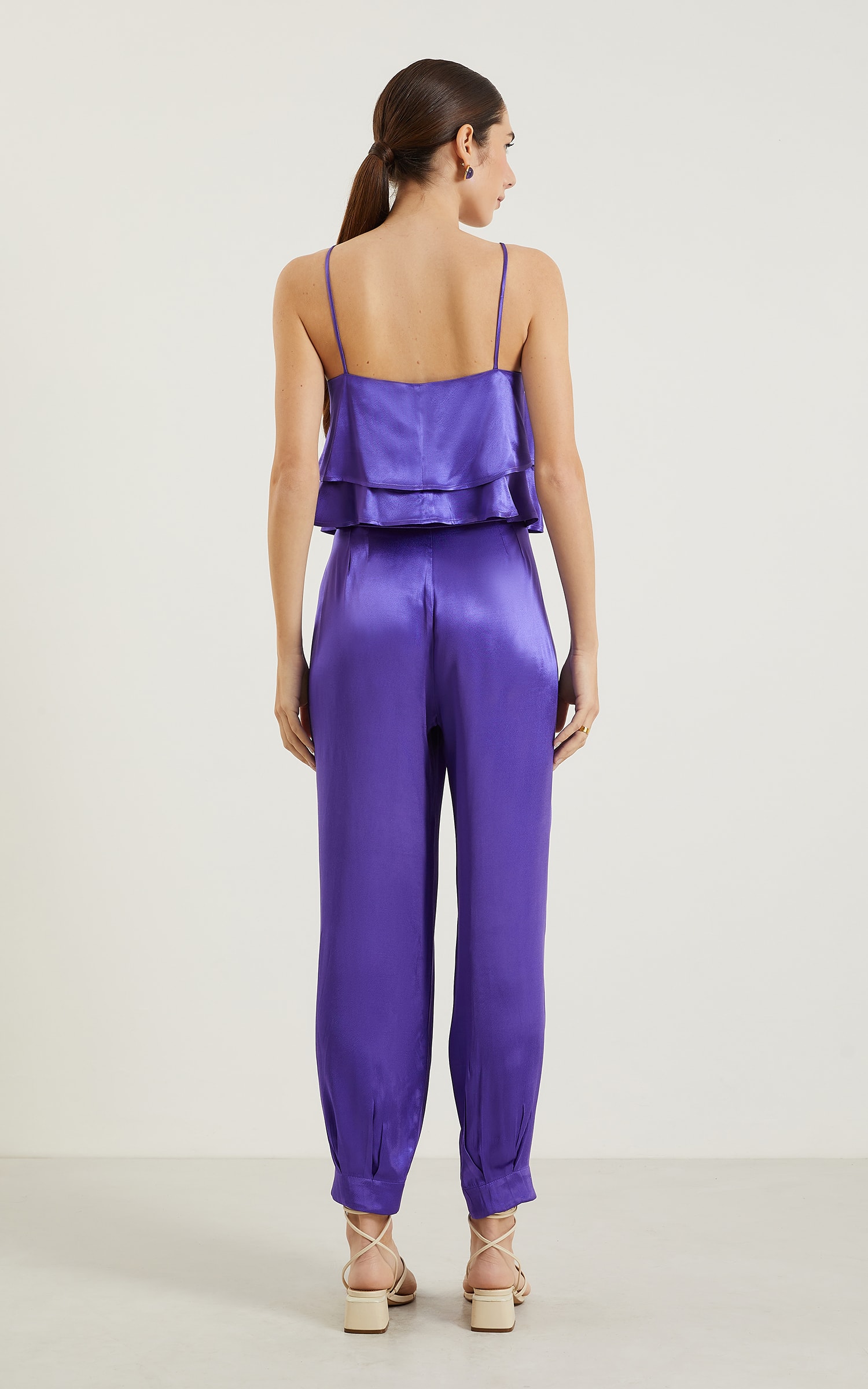 Blusa Pétala Camadas Ametista