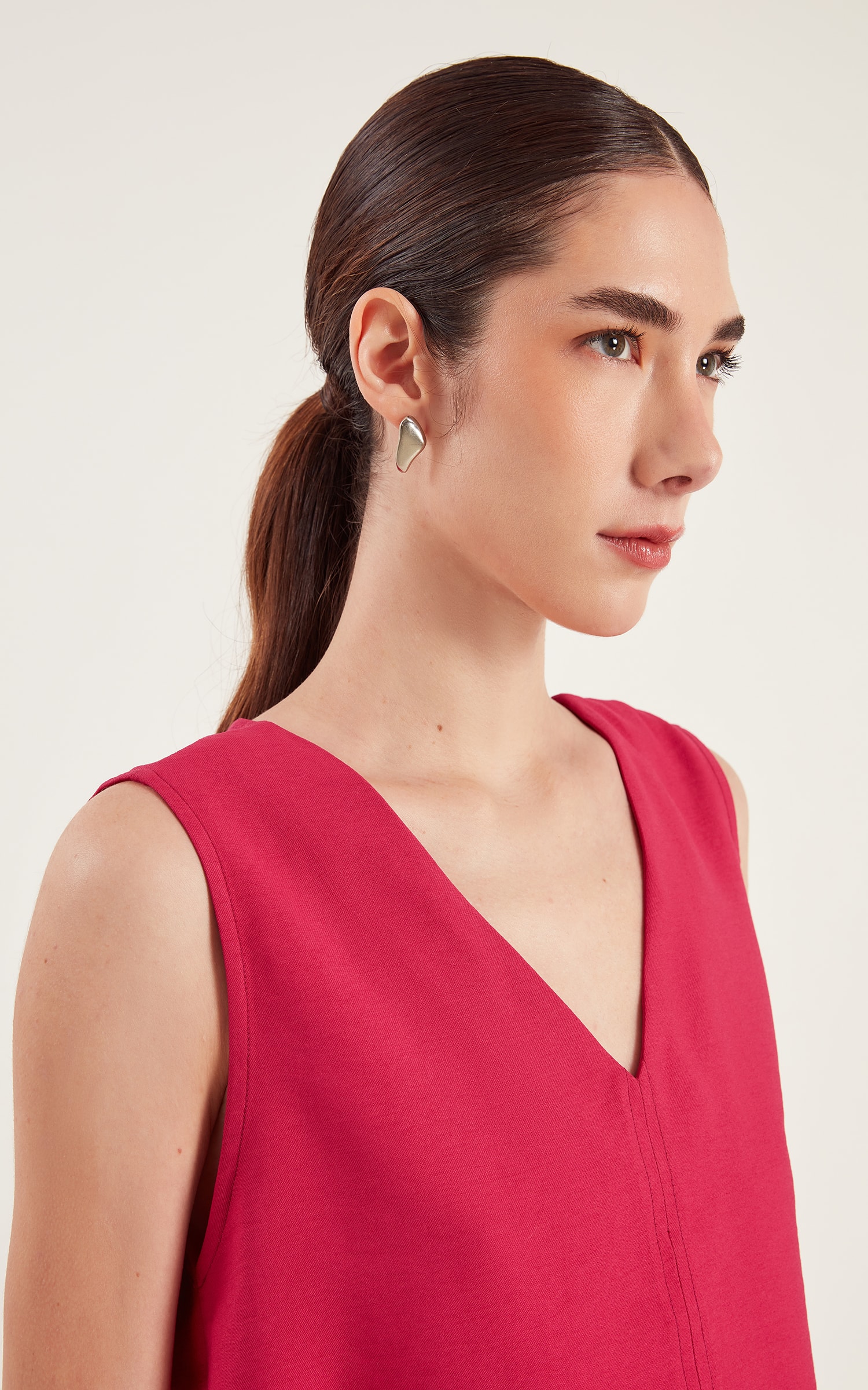 Blusa Petit Decote v Fúcsia