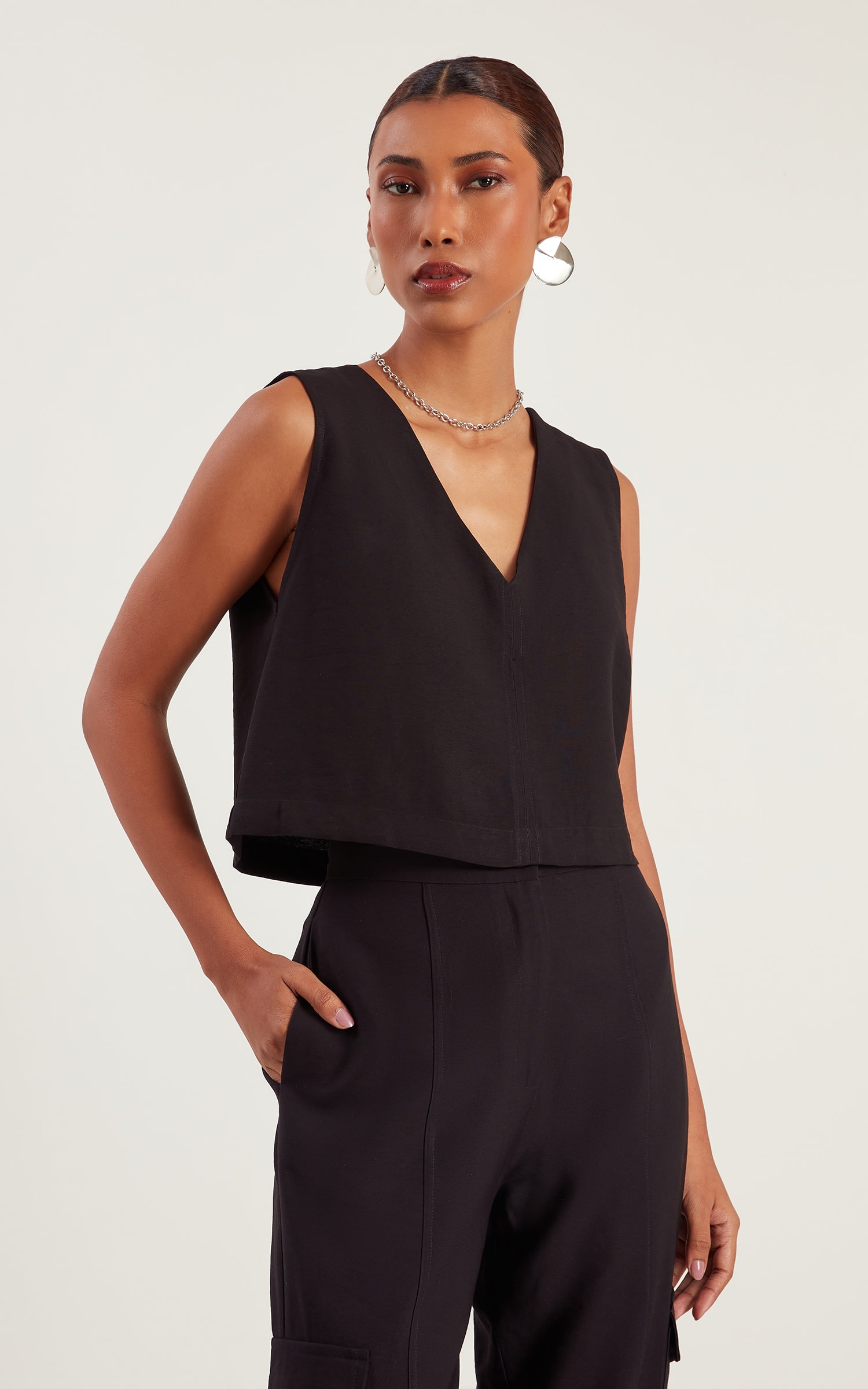 Blusa Petit Decote v Preto