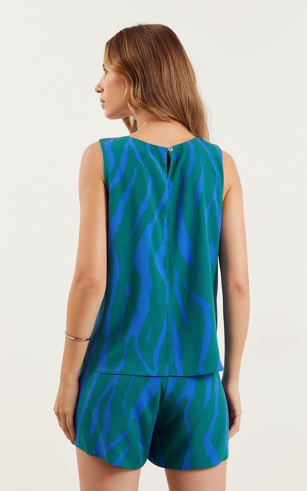 Blusa Piscine Basic Azul/Verde