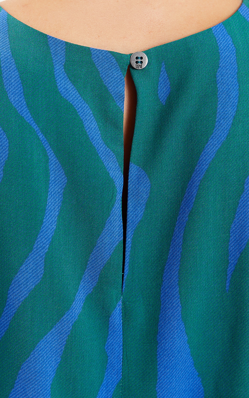 Blusa Piscine Basic Azul/Verde