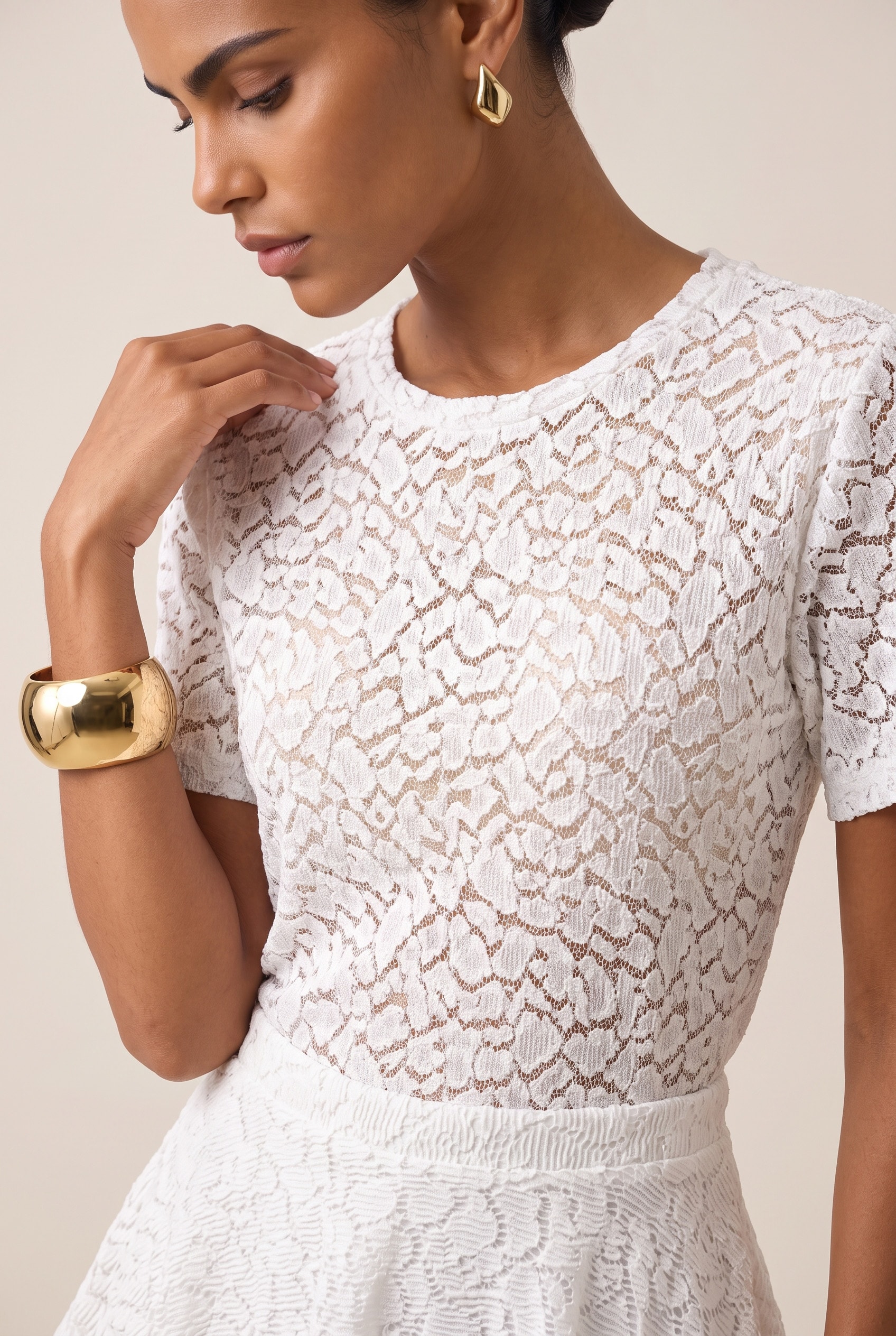 Blusa Renda Sessions Branco