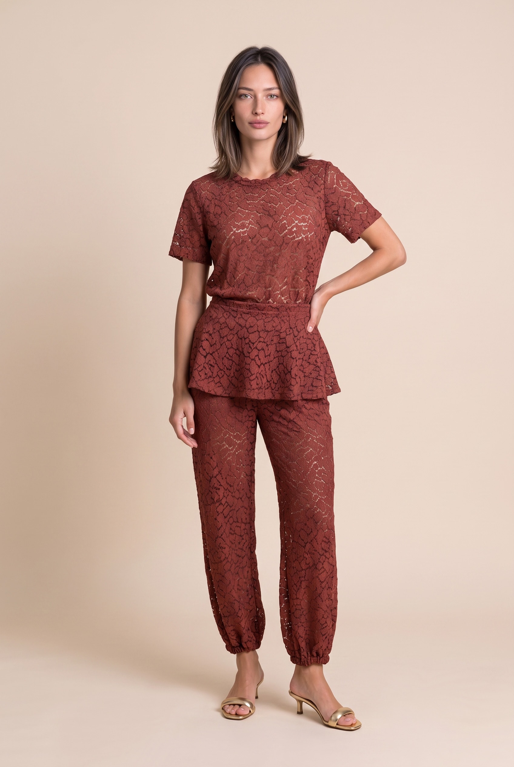 Blusa Renda Sessions Canela