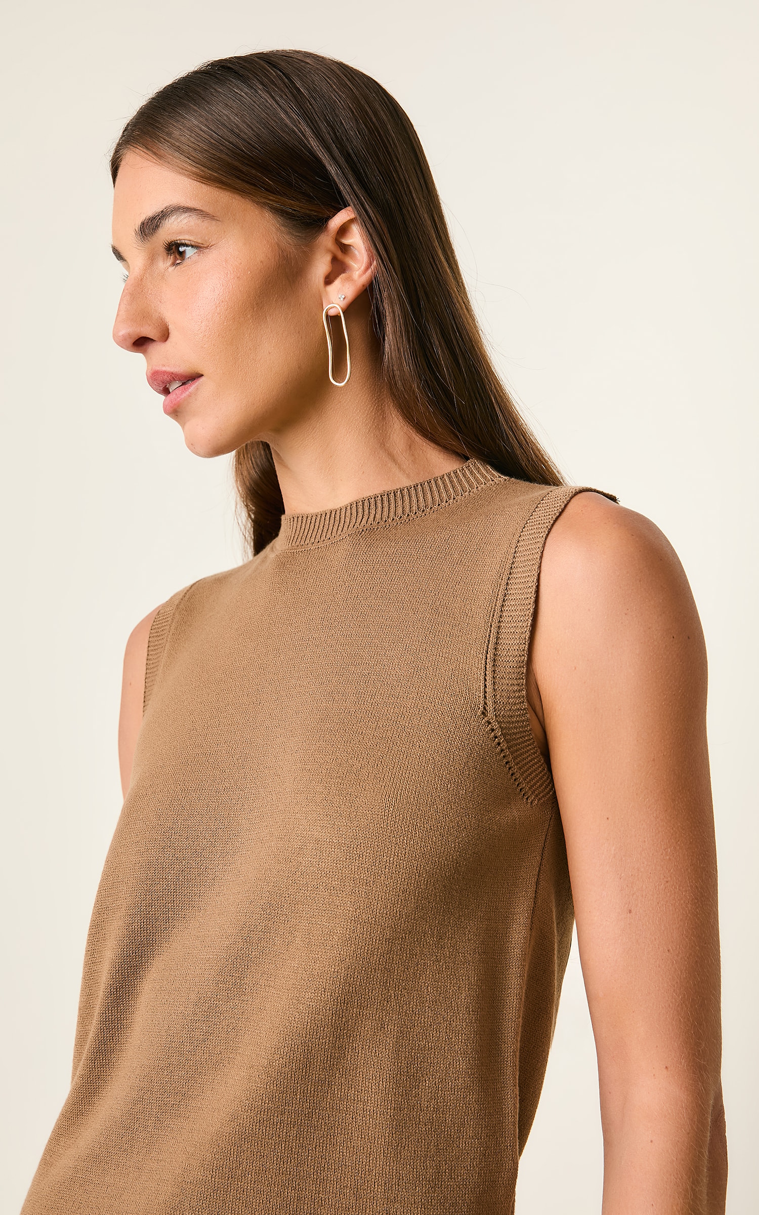 Blusa Retilinea Tricot Fendi