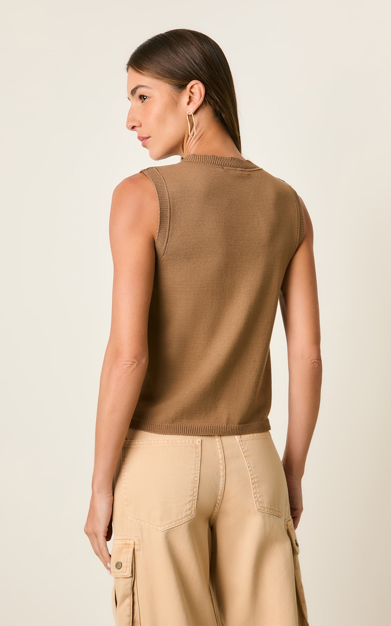 Blusa Retilinea Tricot Fendi