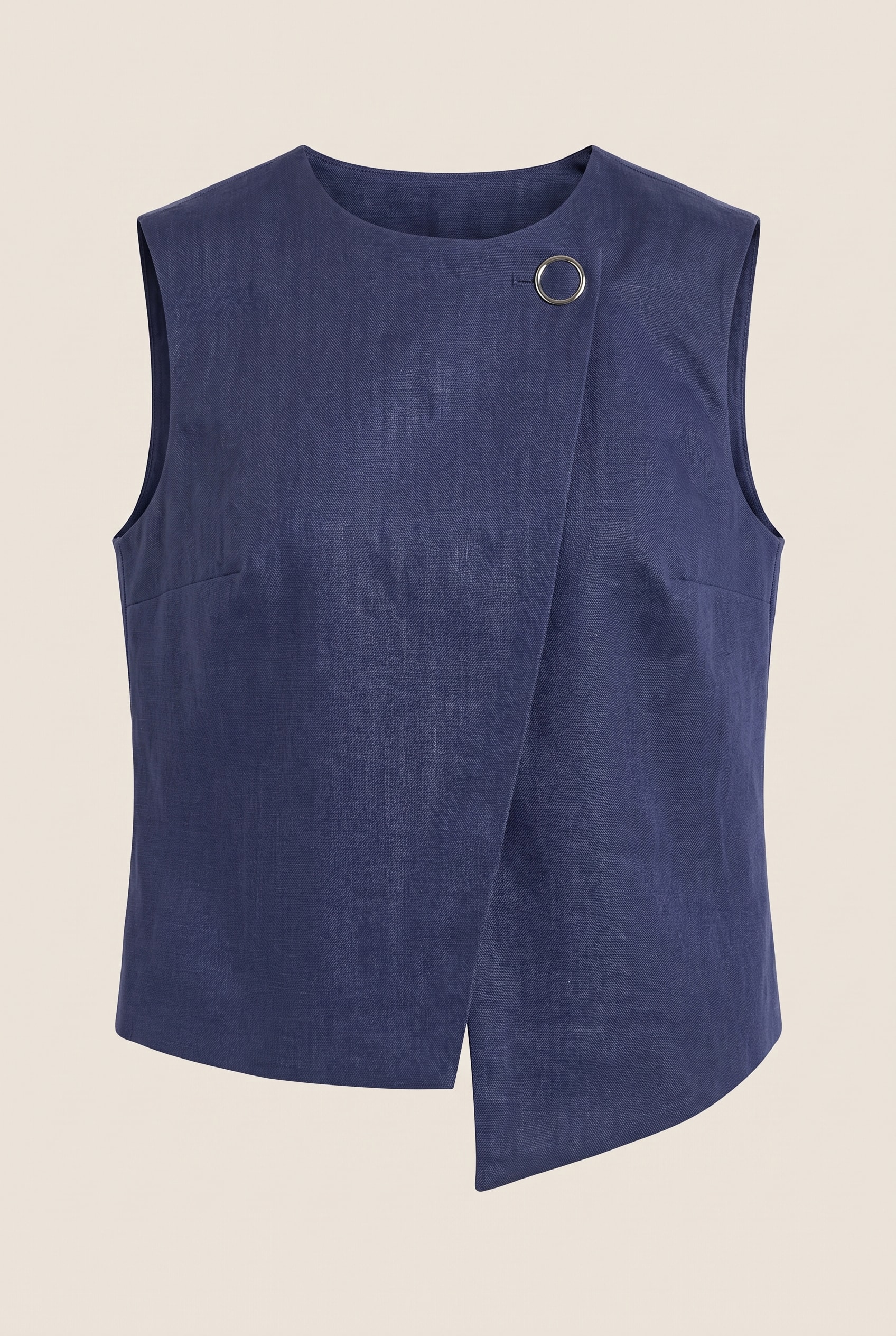 Blusa Ritmo Assimetrica Marinho