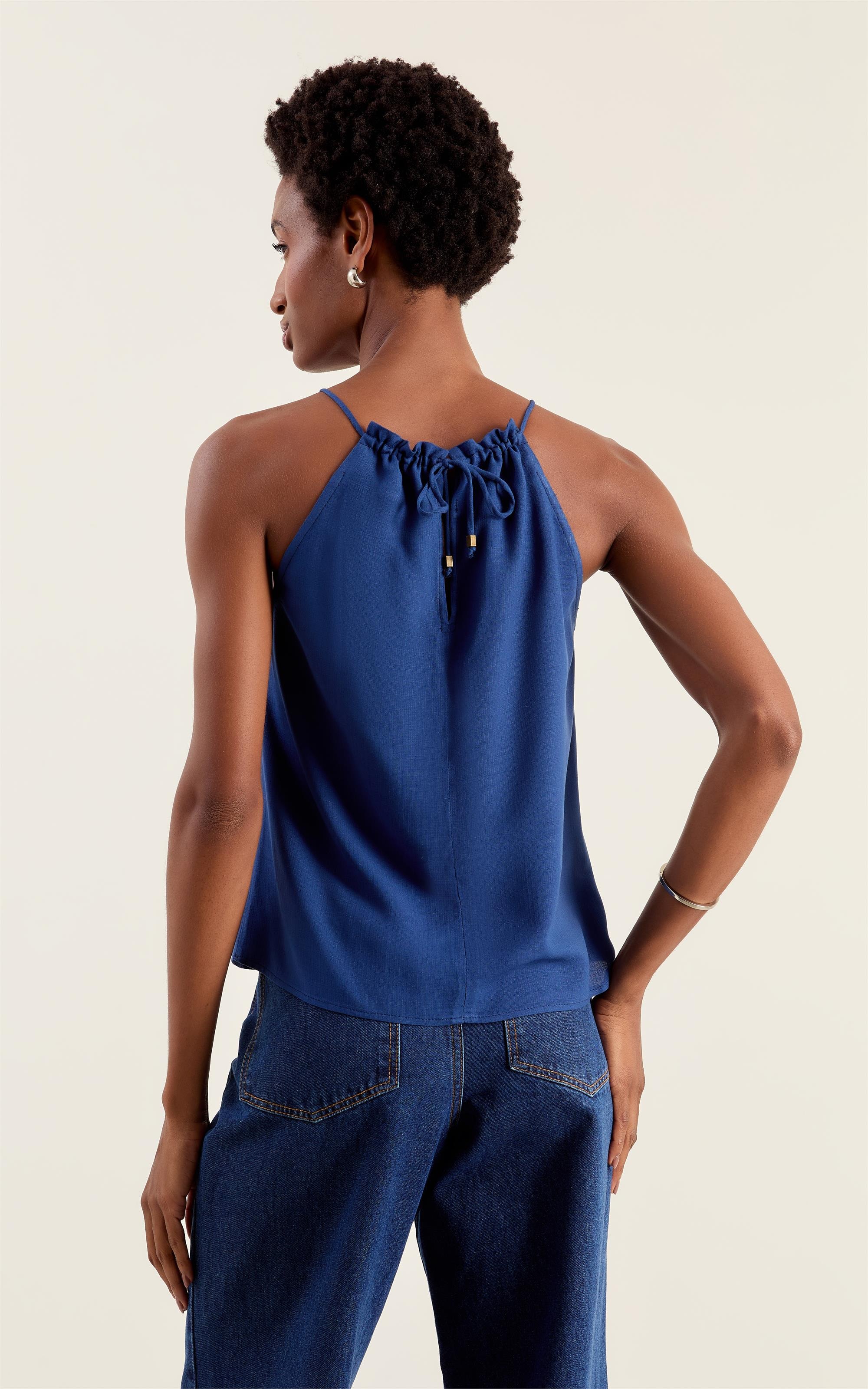 Blusa Rolote Canyon Cobalto