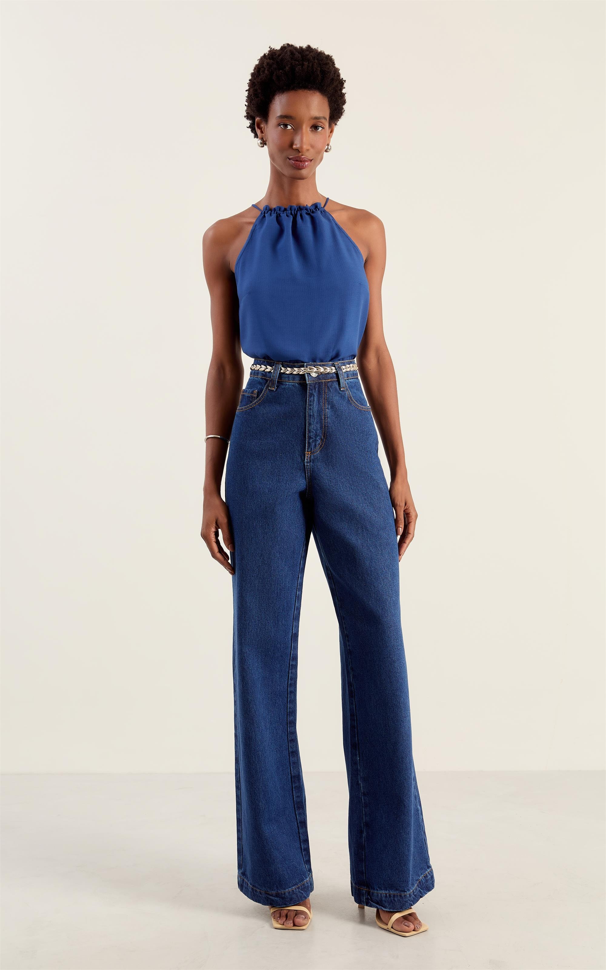 Blusa Rolote Canyon Cobalto