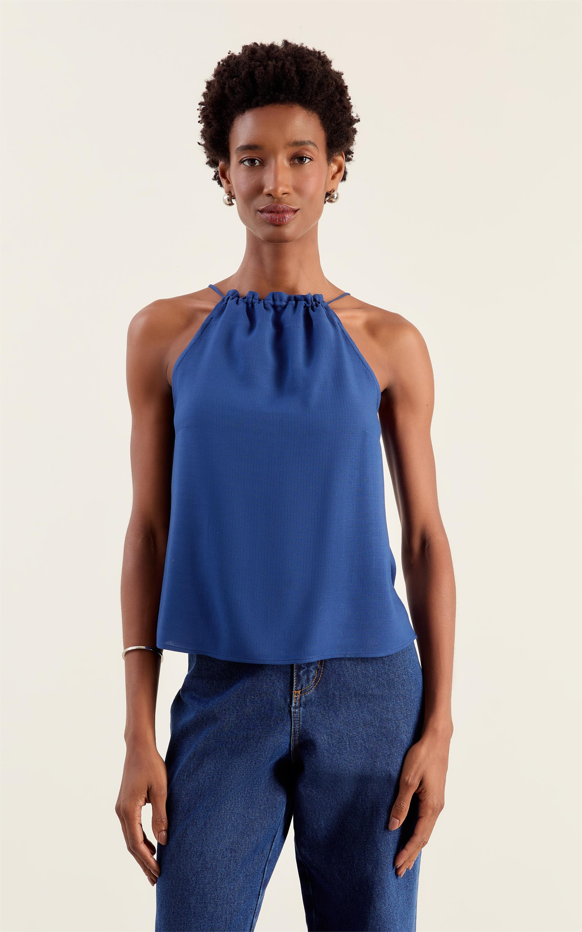 Blusa Rolote Canyon Cobalto