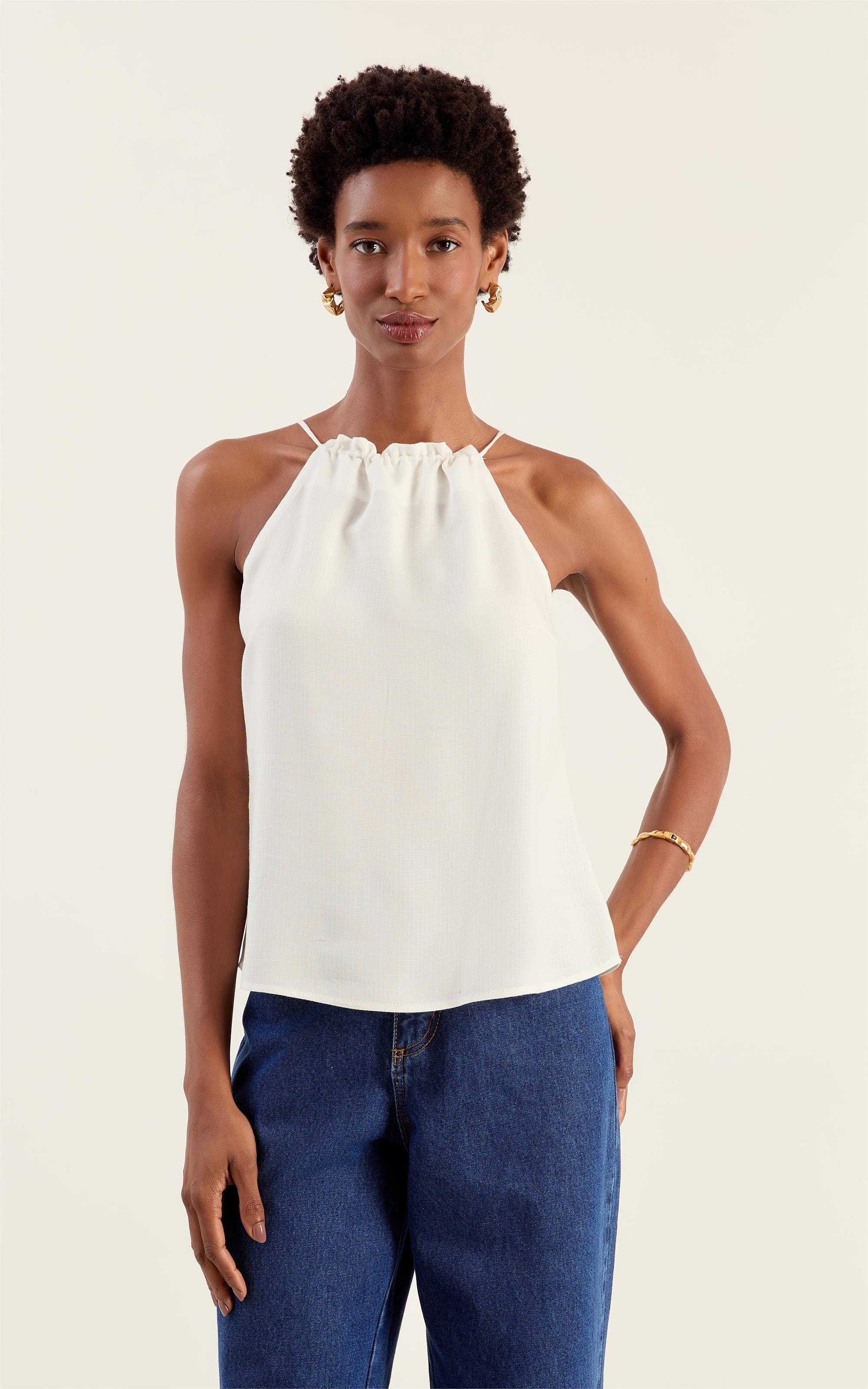 Blusa Rolote Canyon Off White