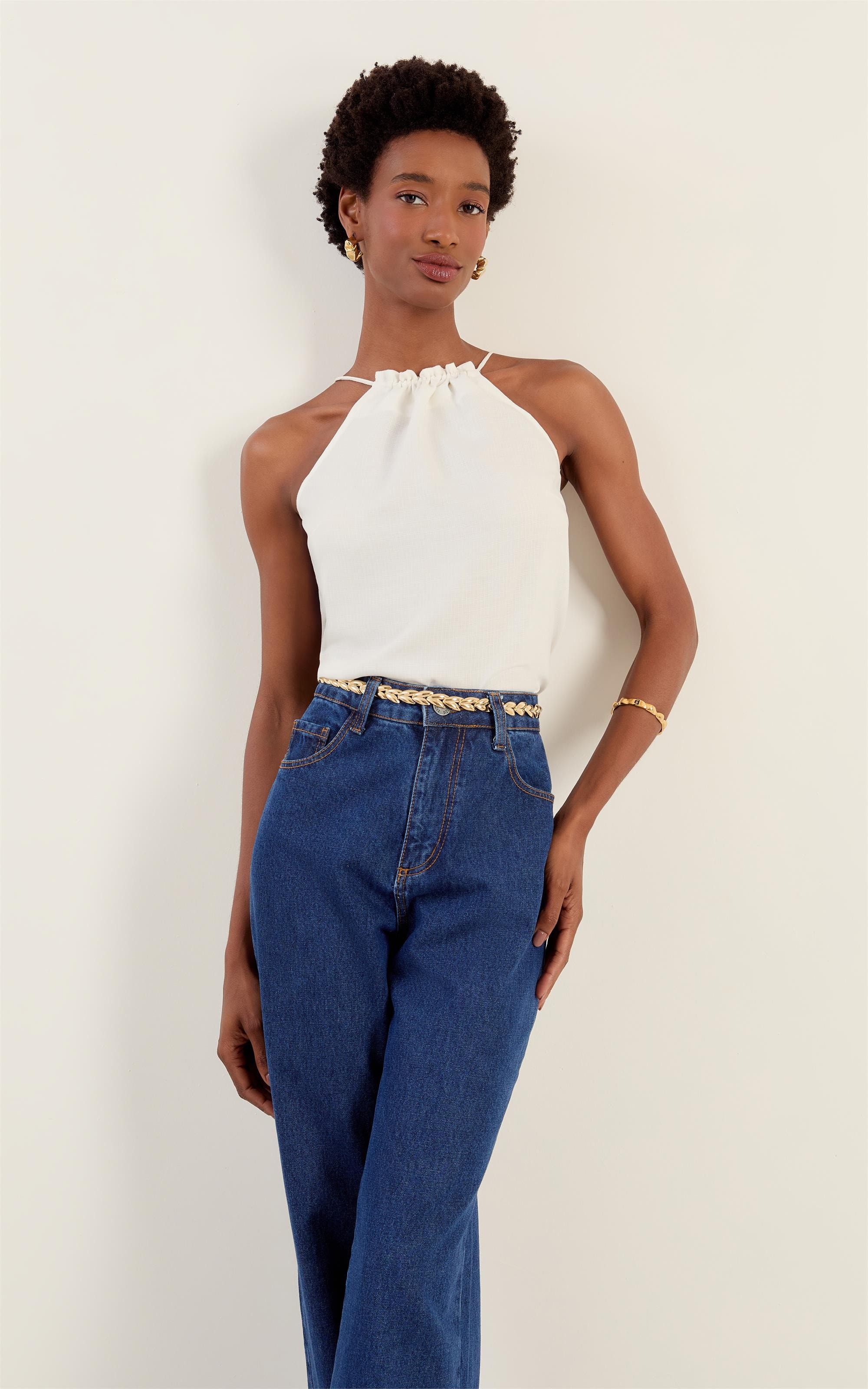 Blusa Rolote Canyon Off White