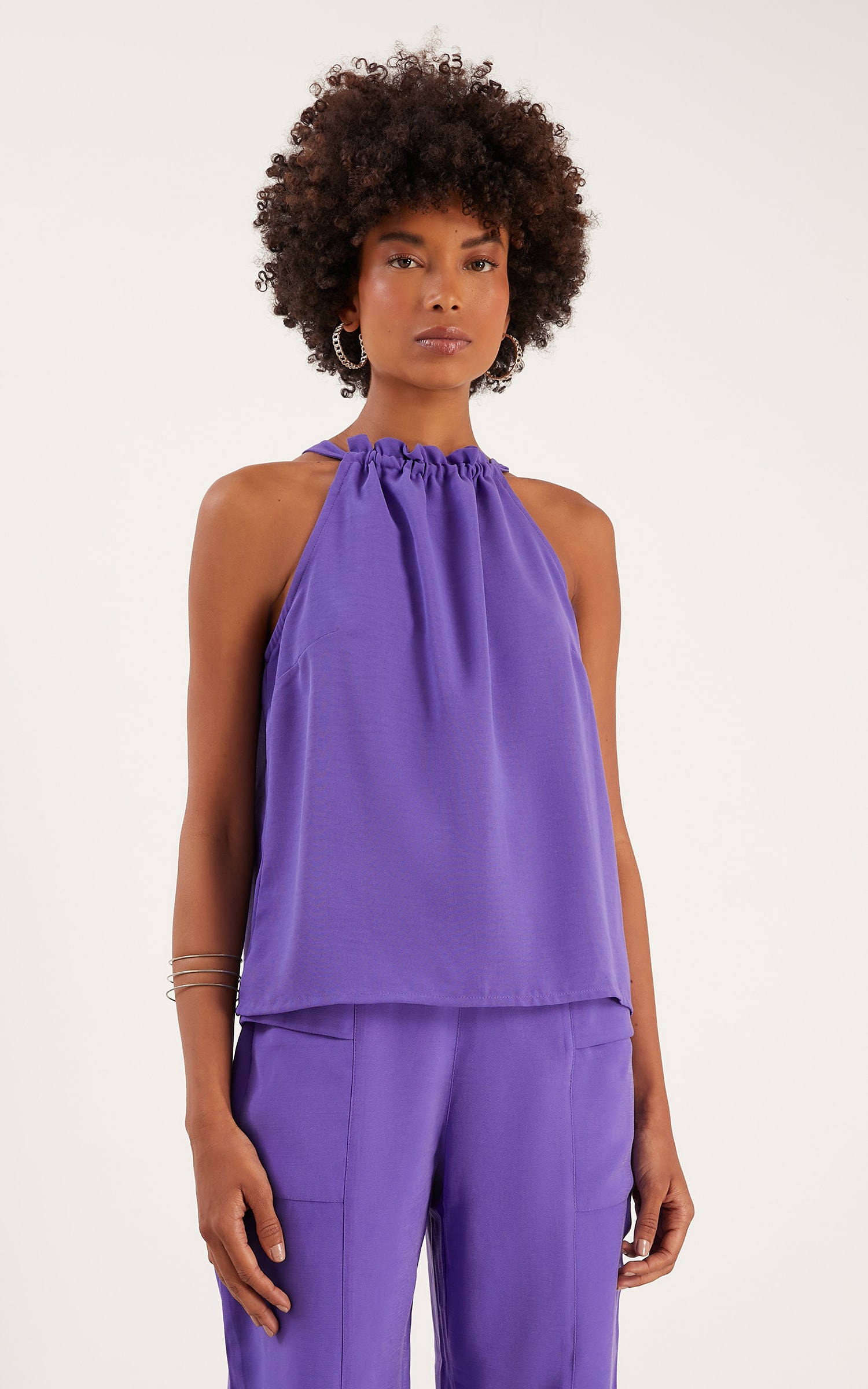 Blusa Rolotê Cherry Ametista