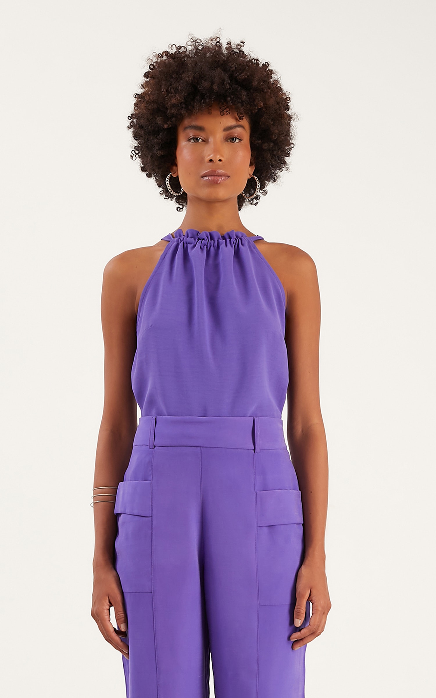 Blusa Rolotê Cherry Ametista