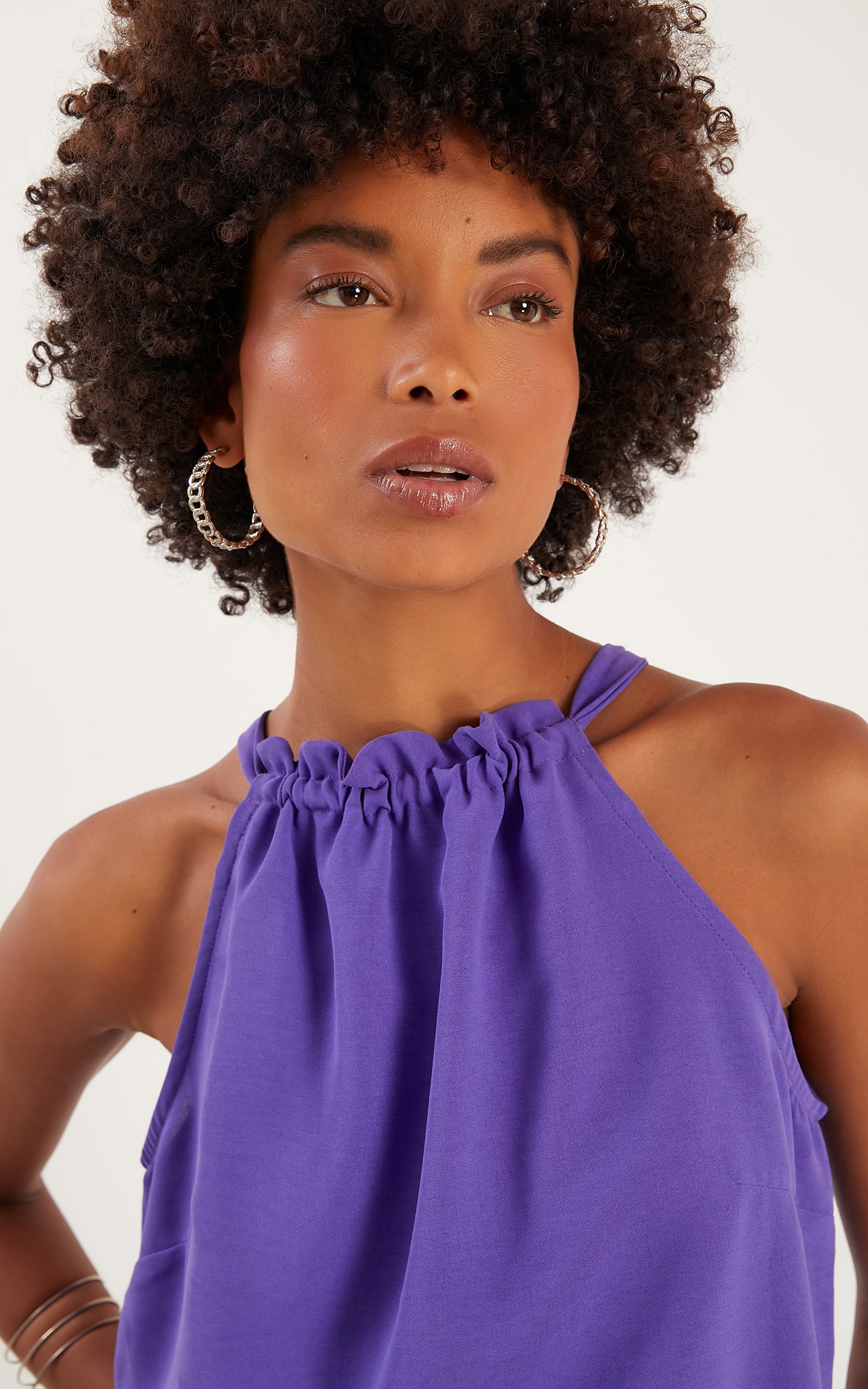 Blusa Rolotê Cherry Ametista