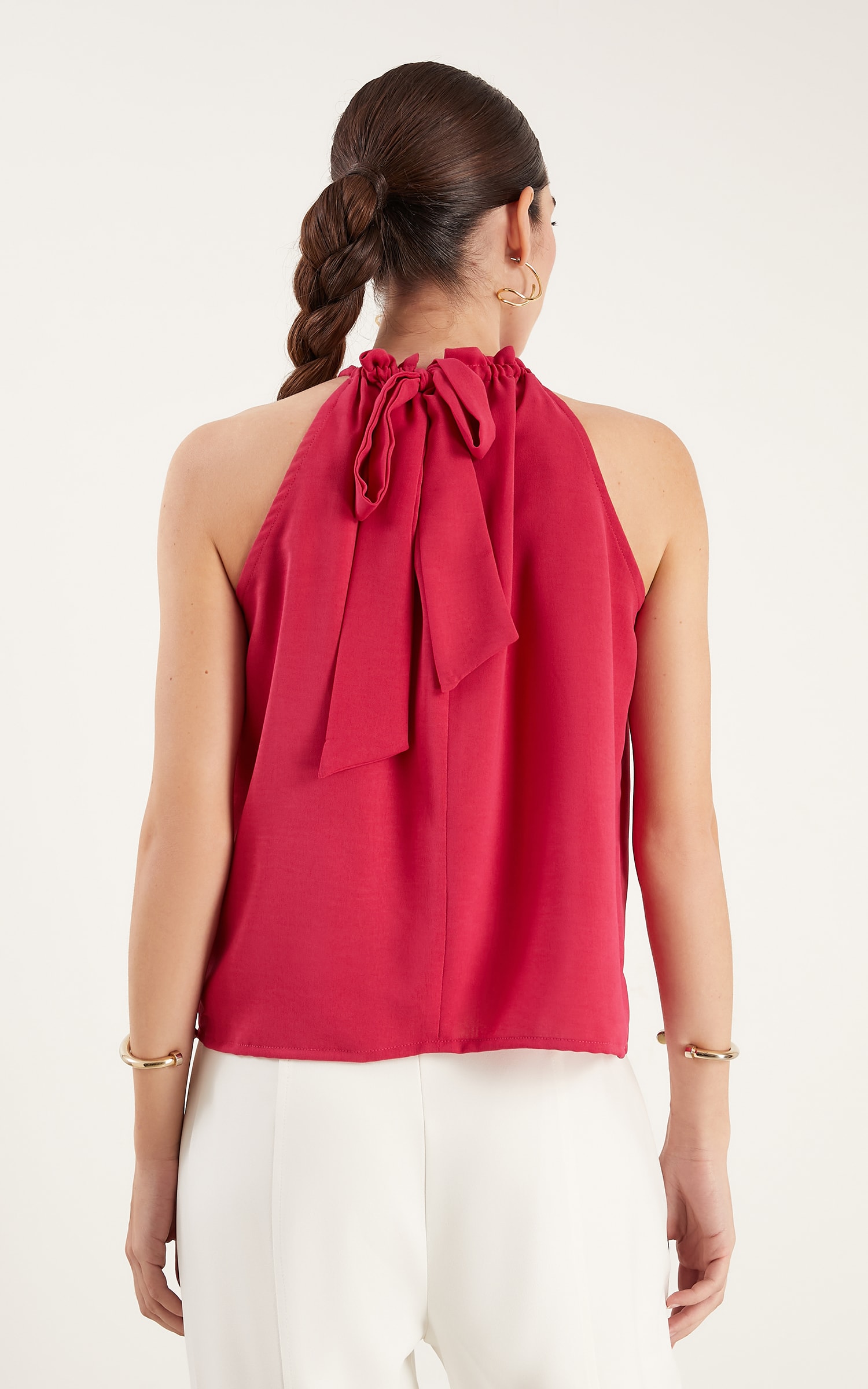 Blusa Rolotê Cherry Cereja