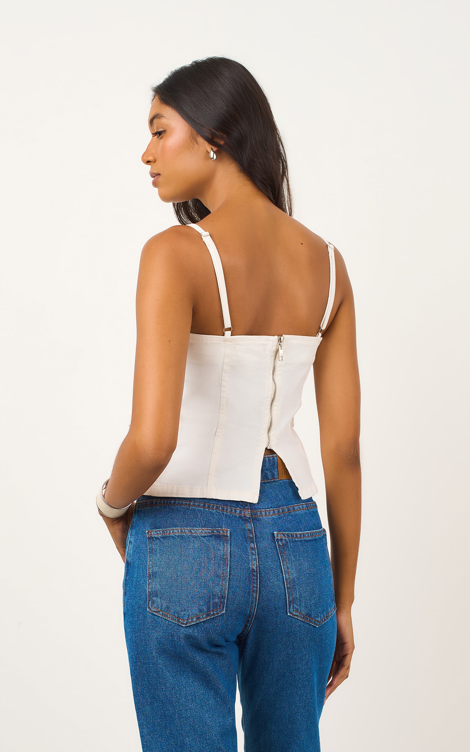 Blusa Sarja Leque Off White