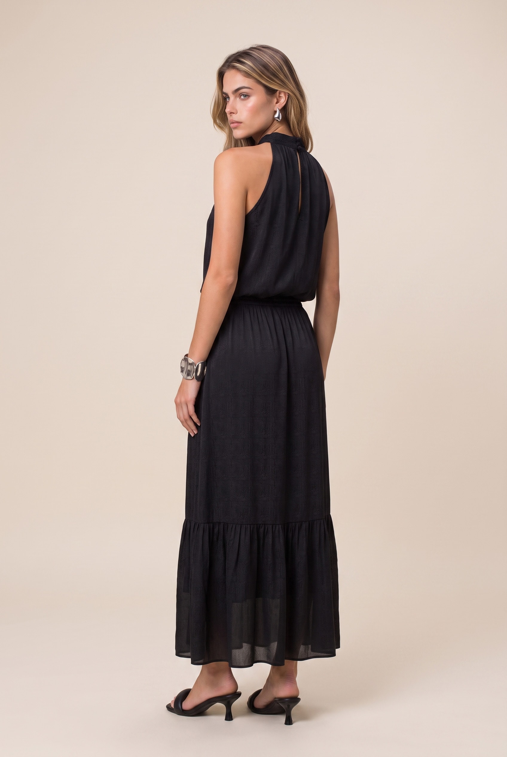 Blusa Satin Serpetine Preto