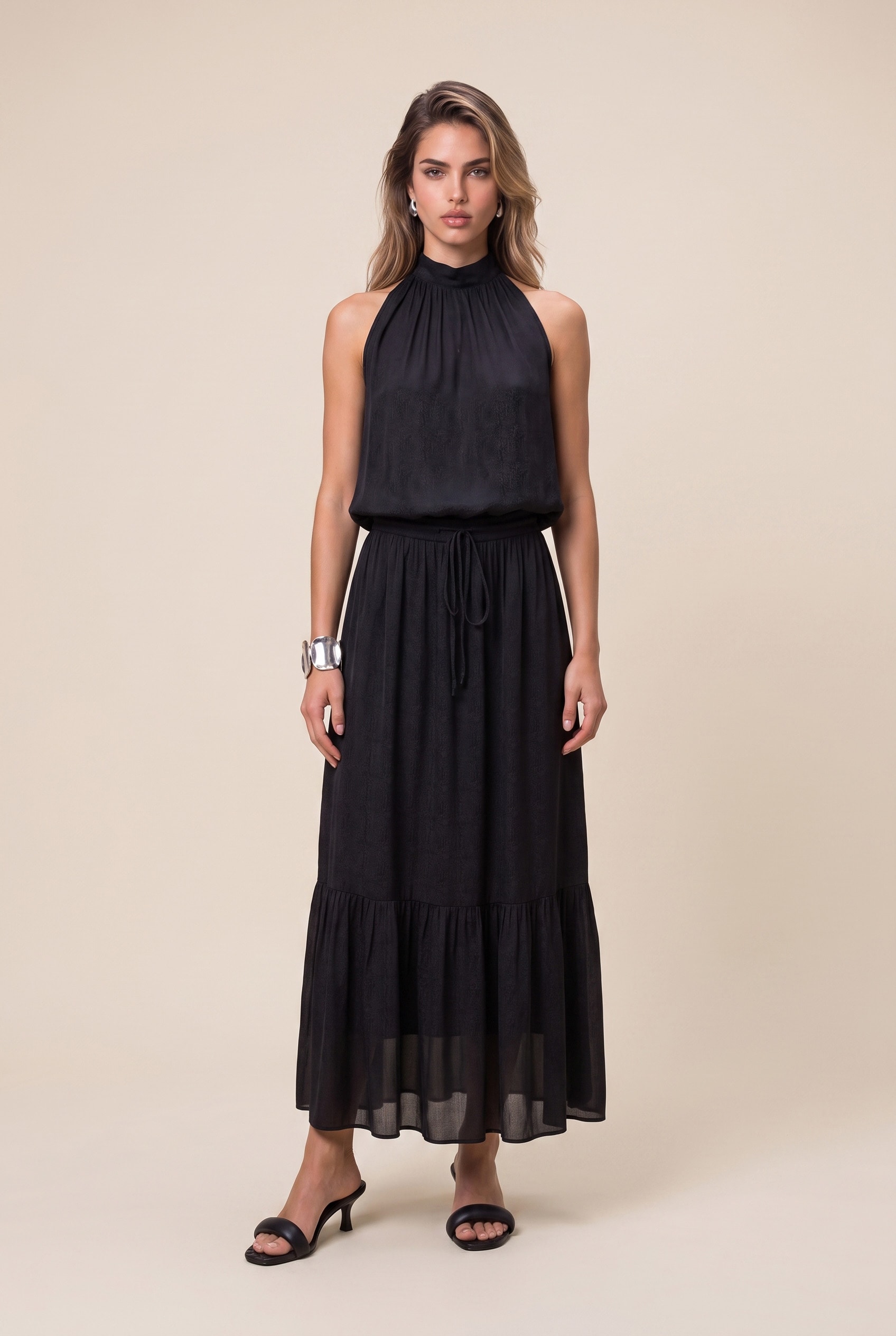 Blusa Satin Serpetine Preto