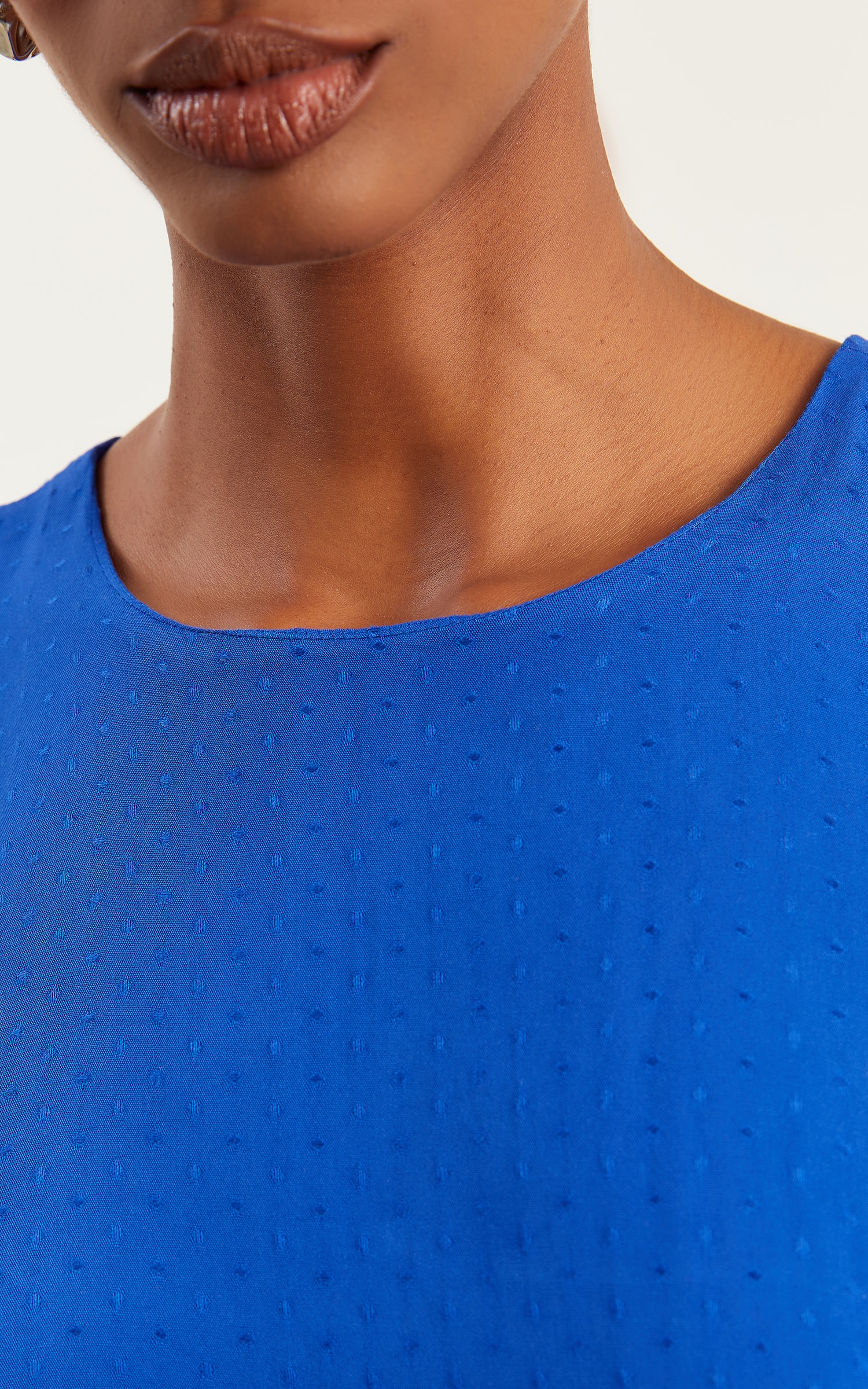 Blusa Sem Manga Magnetado Azul Royal