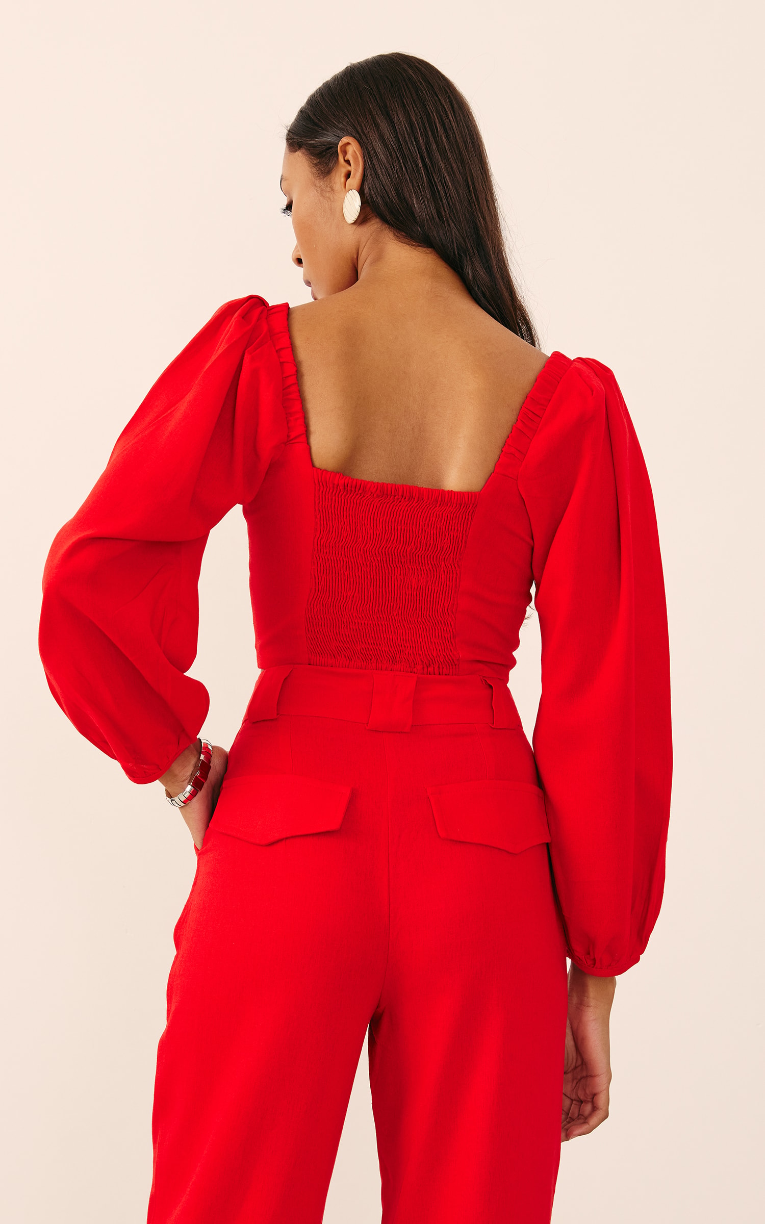 Blusa Sol Vermelho