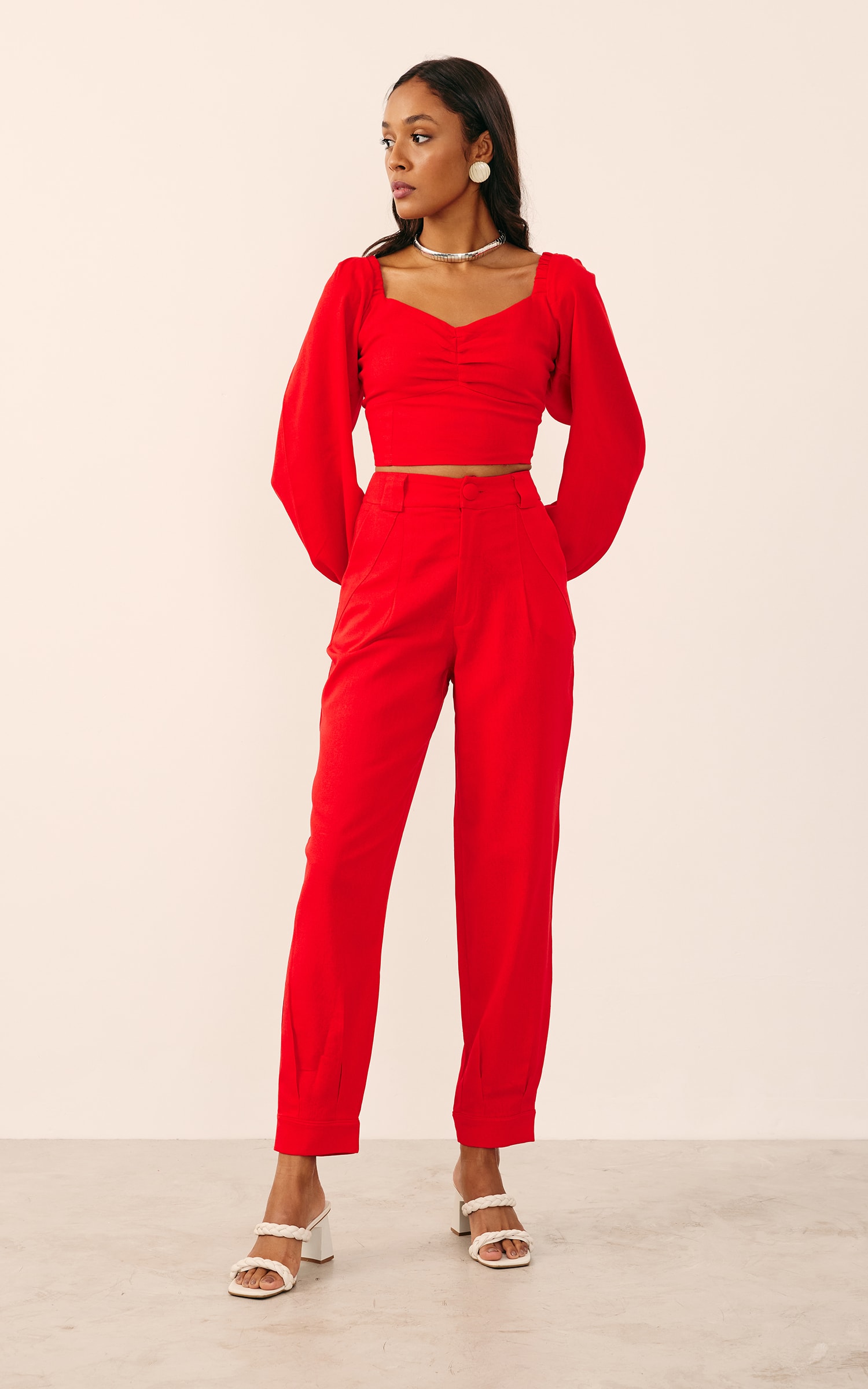 Blusa Sol Vermelho