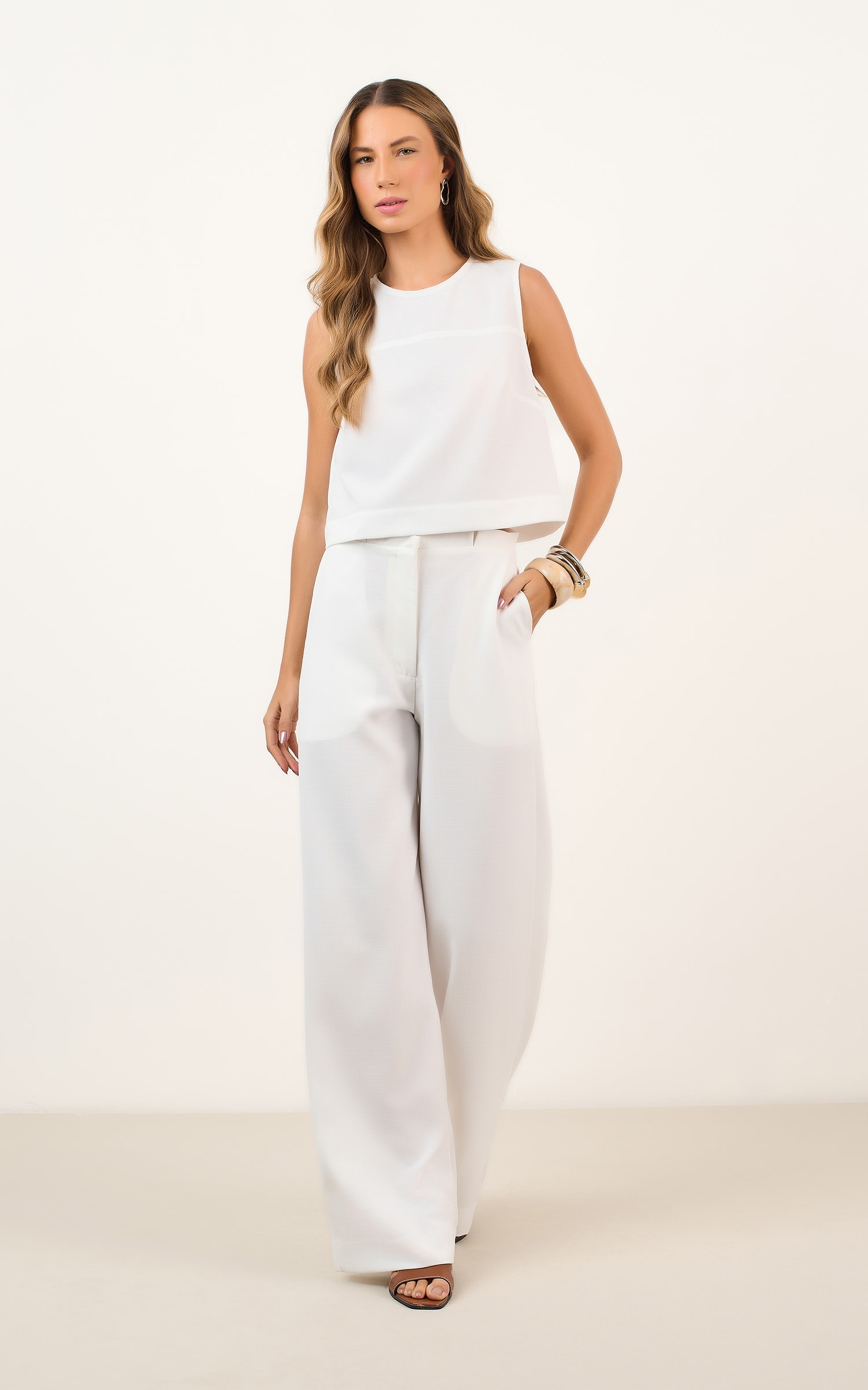 Blusa Street Off White