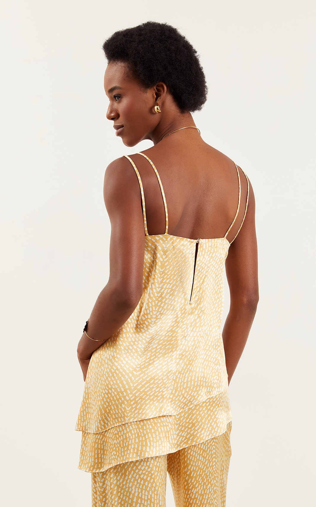 Blusa Sun Assimétrica Amarelo