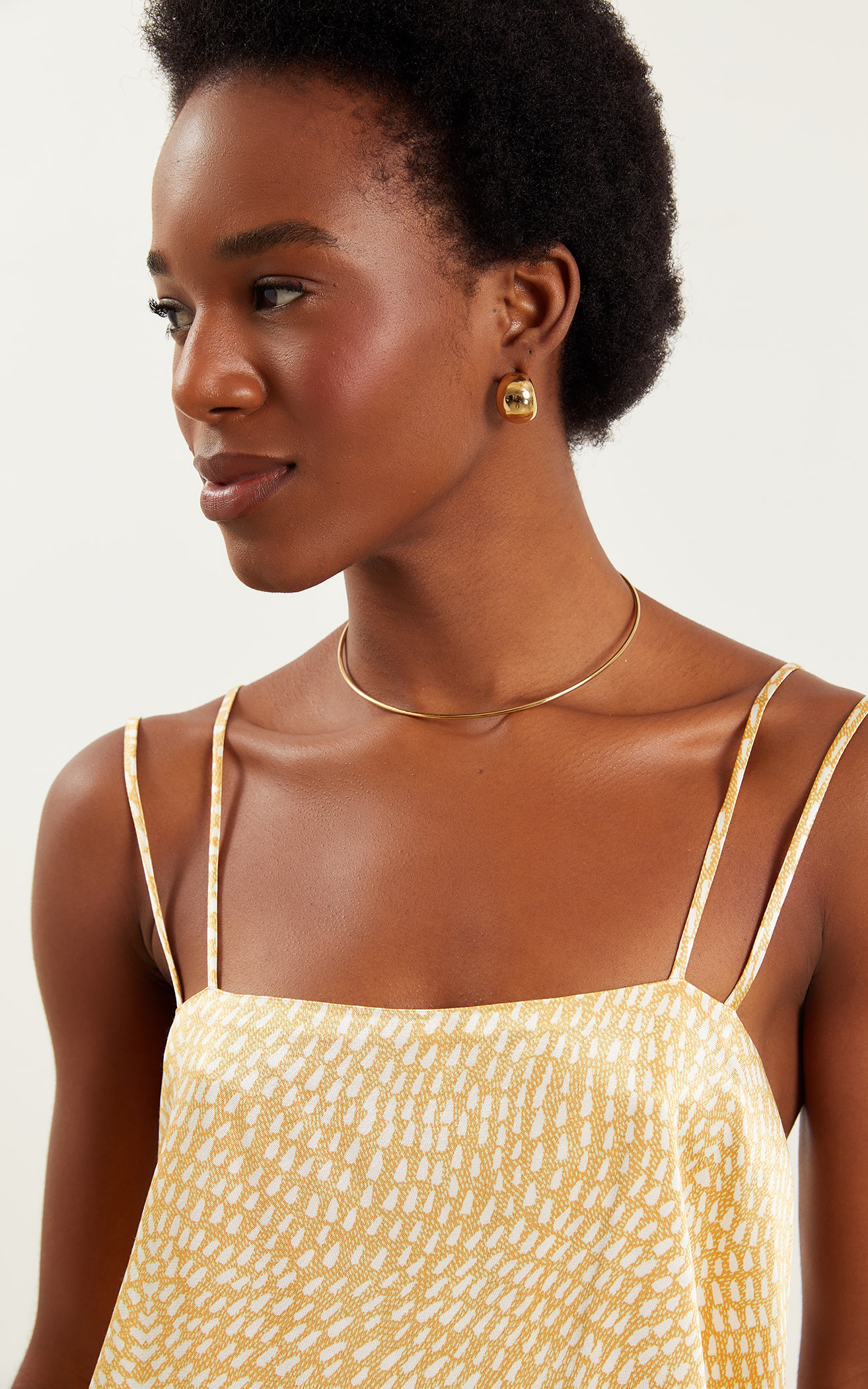 Blusa Sun Assimétrica Amarelo