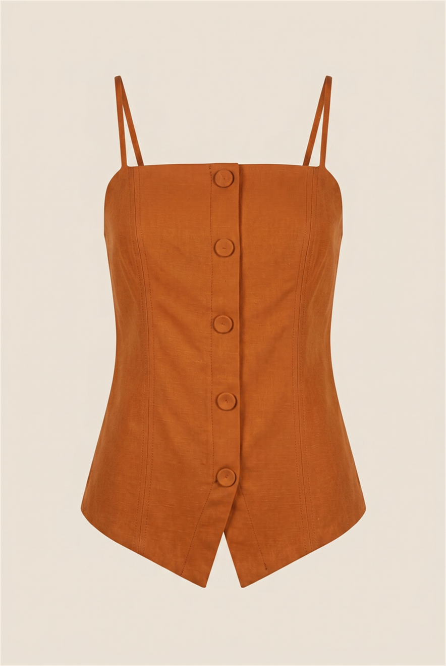 Blusa Sync Caramelo
