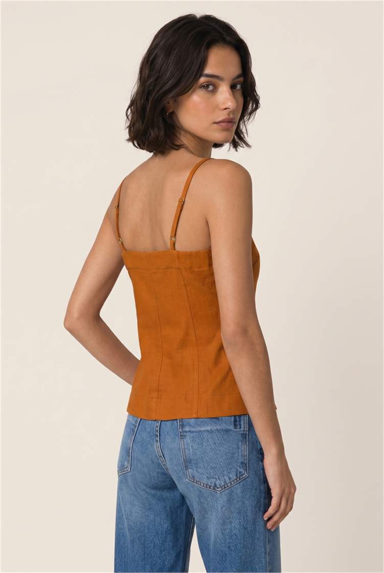 Blusa Sync Caramelo