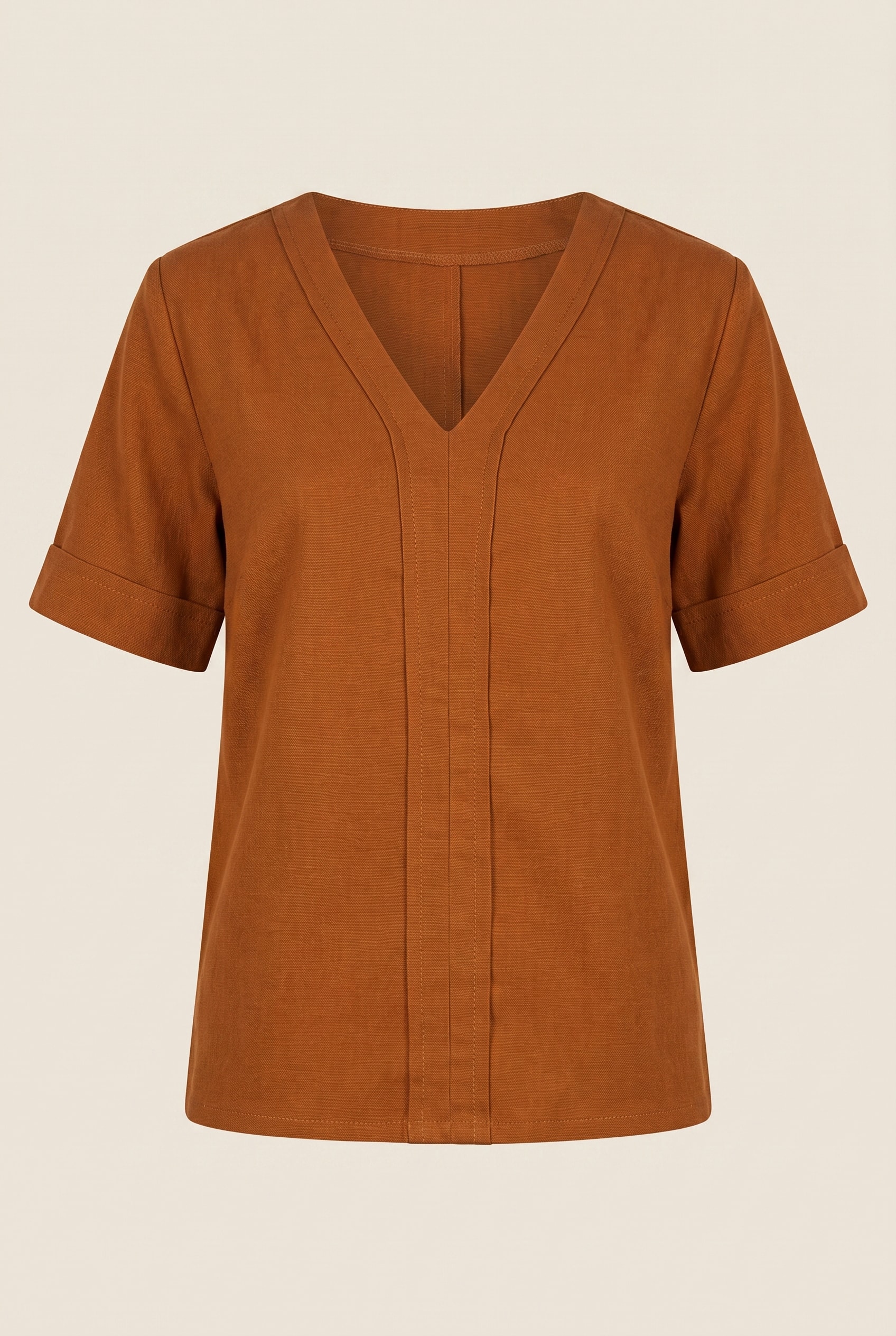Blusa Sync Com Manga Caramelo