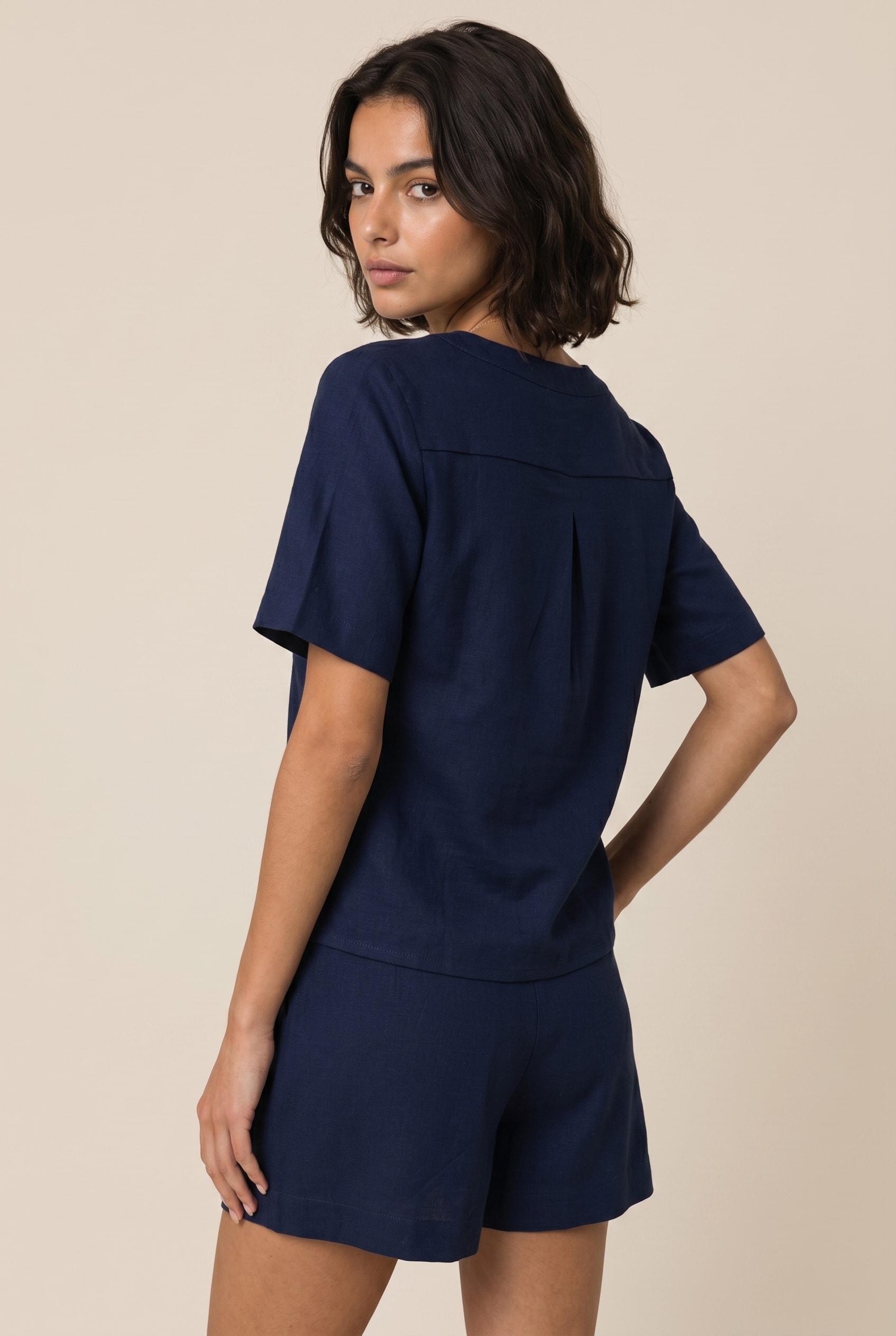 Blusa Sync Com Manga Marinho