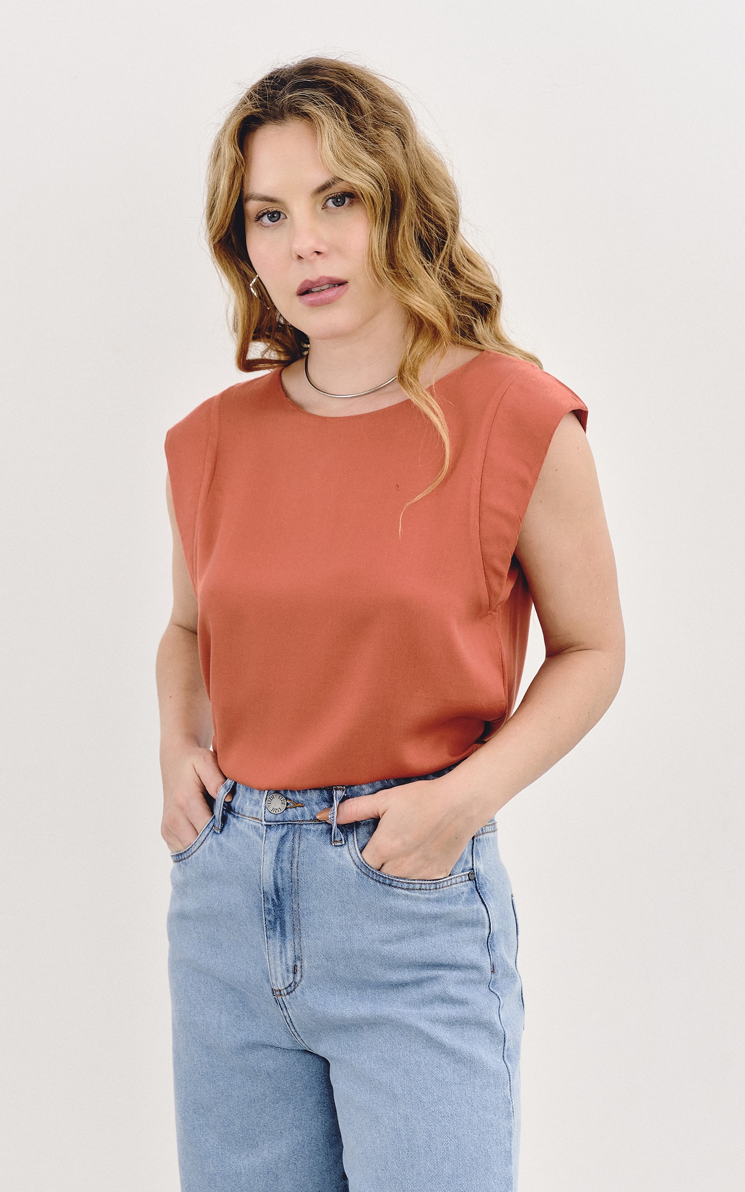 Blusa Tee Telha