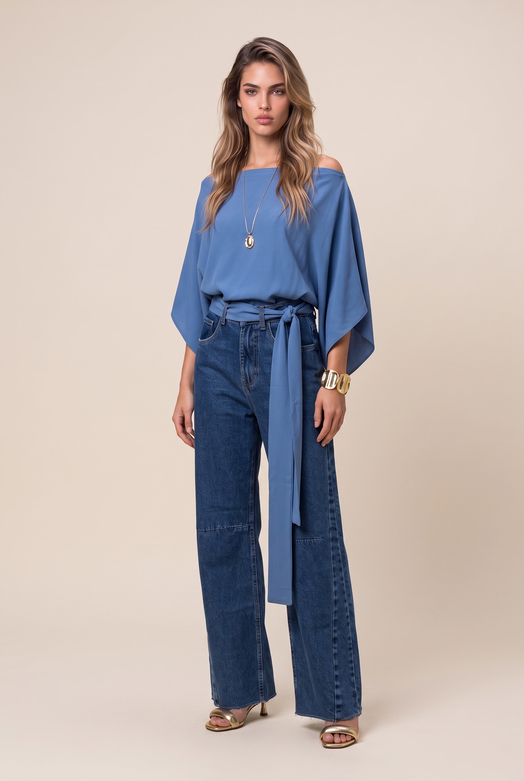 Blusa Tour Multi Azul Mykonos