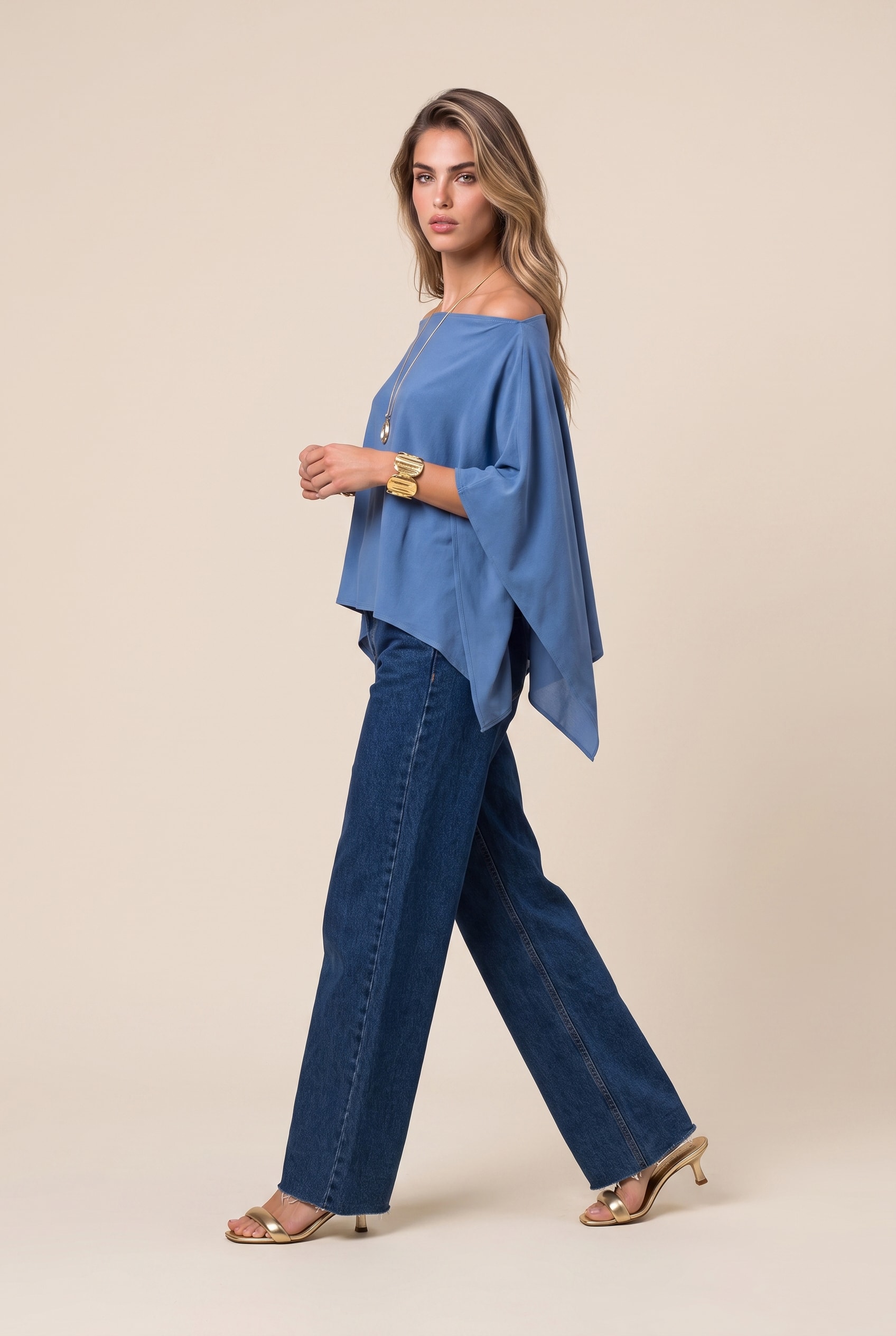 Blusa Tour Multi Azul Mykonos