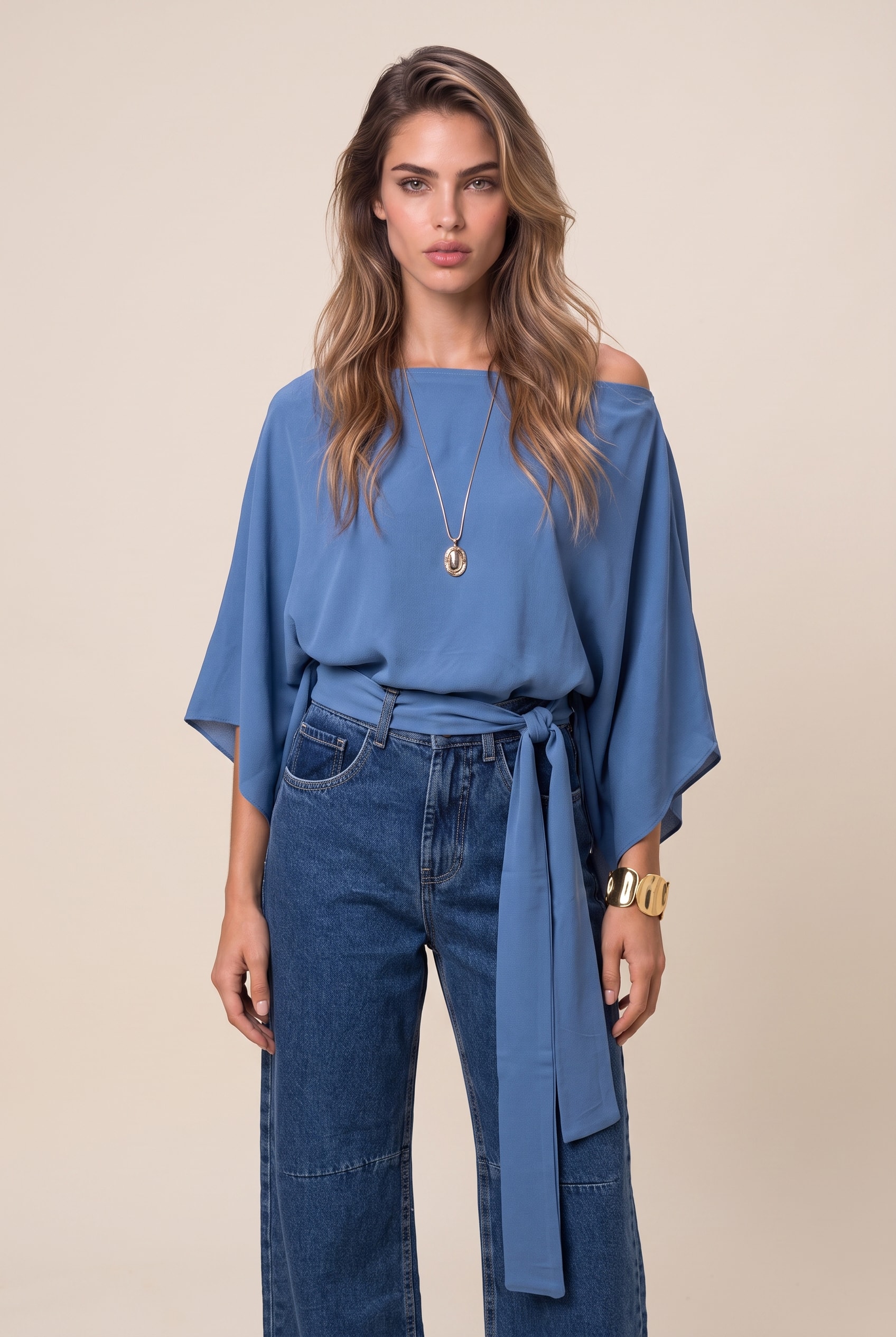 Blusa Tour Multi Azul Mykonos