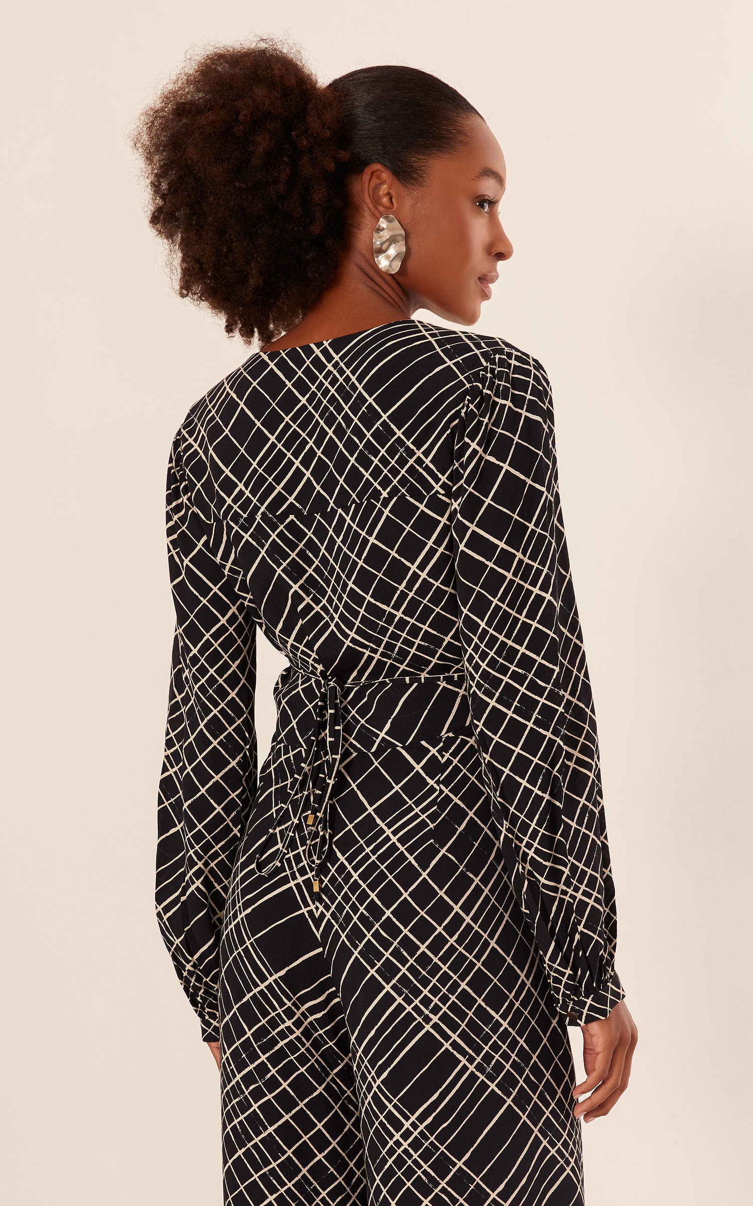 Blusa Transpasse Estampa Cerrado