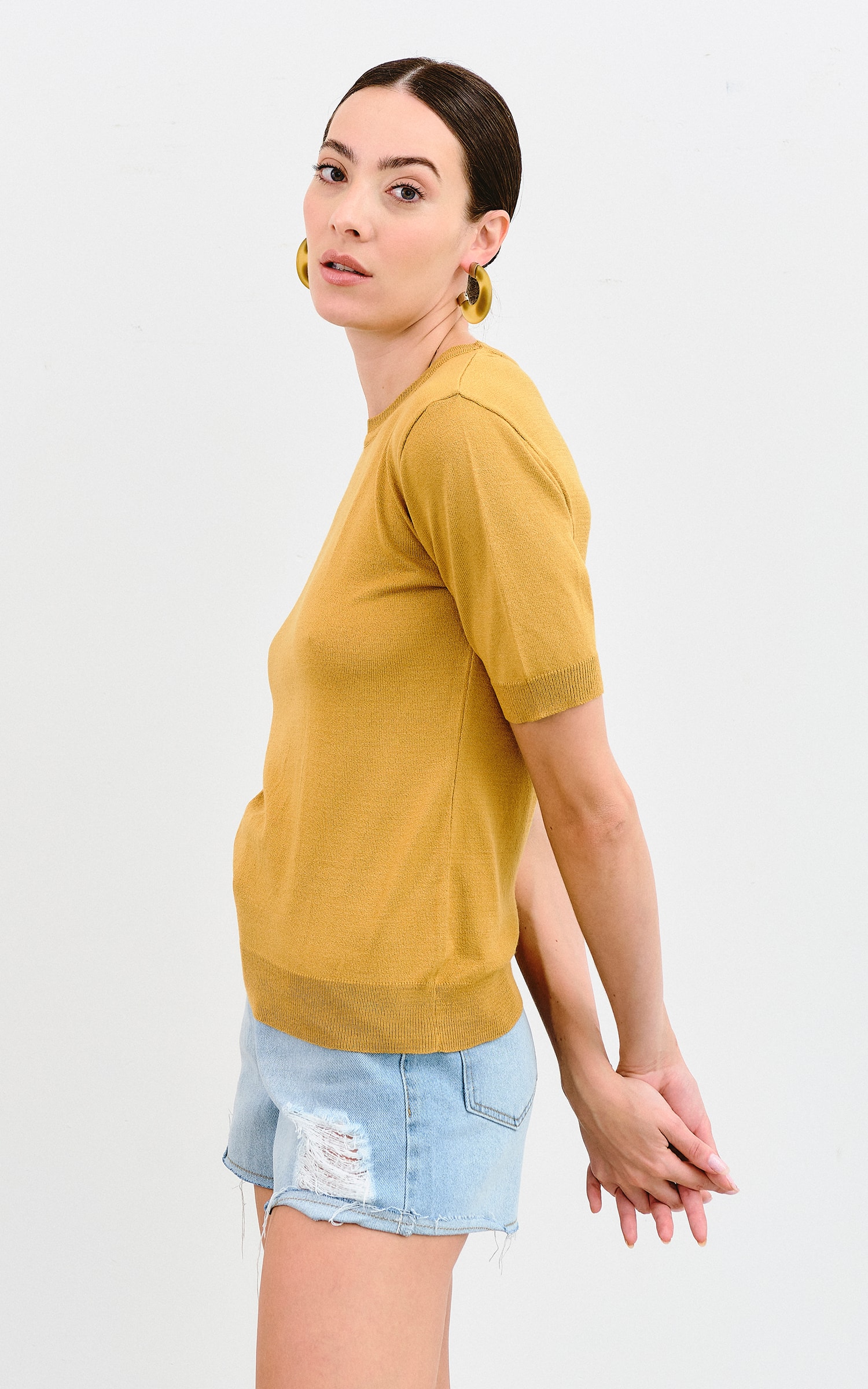 Blusa Tricot Balneário Amarelo